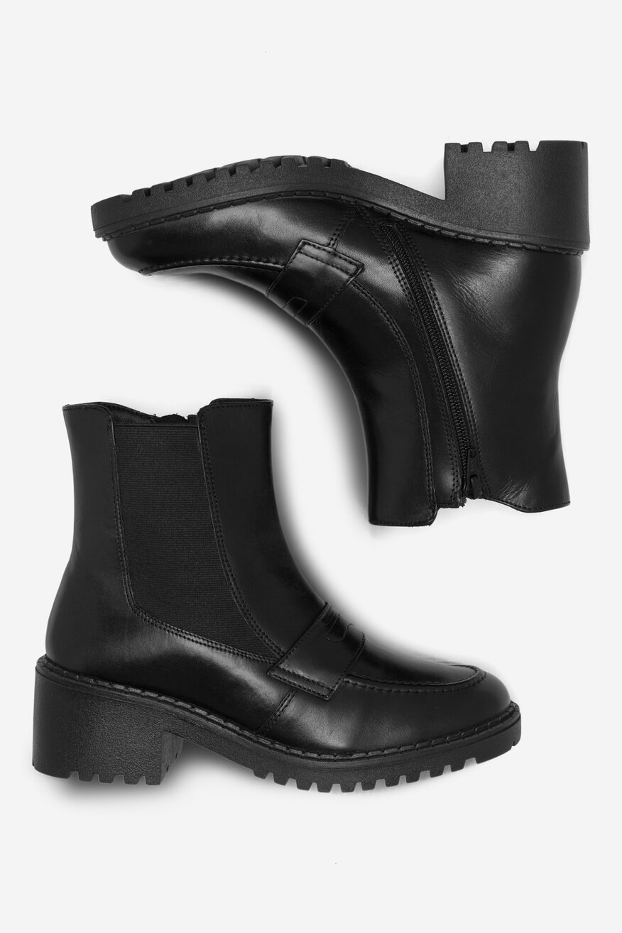 Sergio Bardi - Botki skórzane ocieplane - 5905588162162