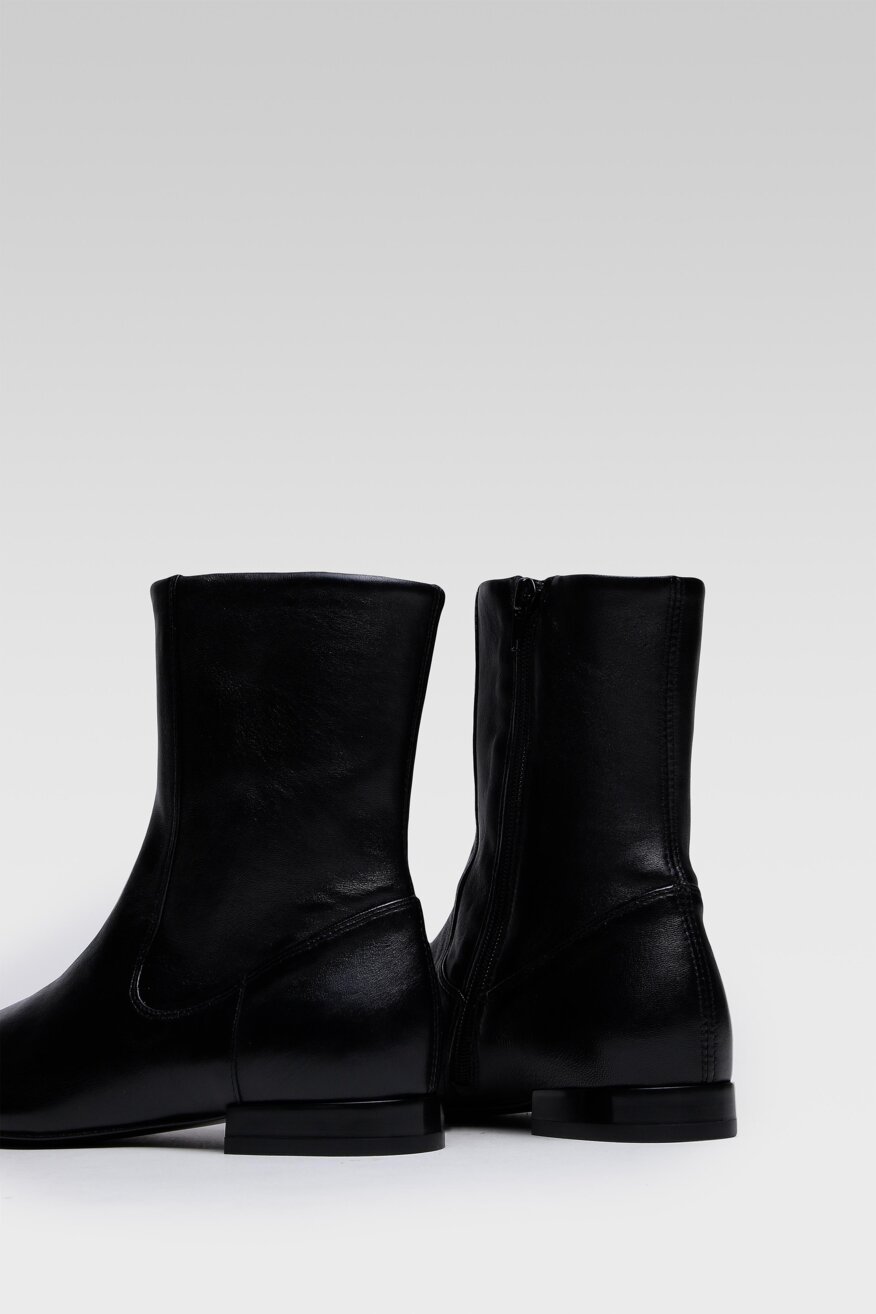 
                Gino Rossi - Skórzane botki czarne - 5903698919423