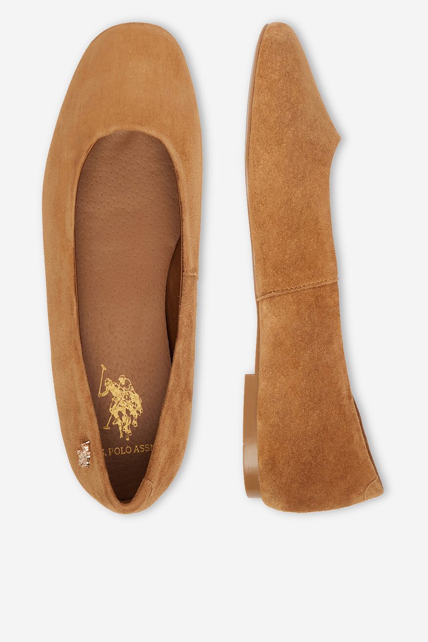 
                U.S. POLO ASSN. - Baleriny skórzane - 5906751922354