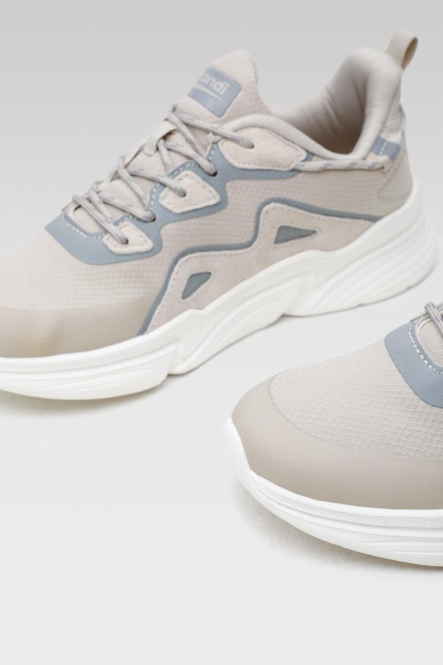 Sprandi - Obuwie sportowe beżowe sznurowane - 5904248774967