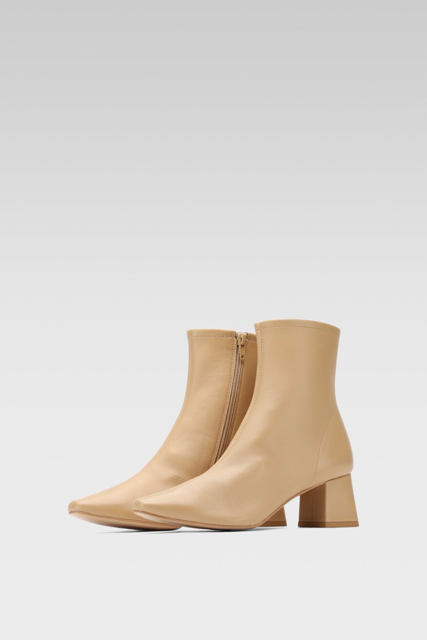 Gino Rossi - Skórzane botki na obcasie - 5903698919102