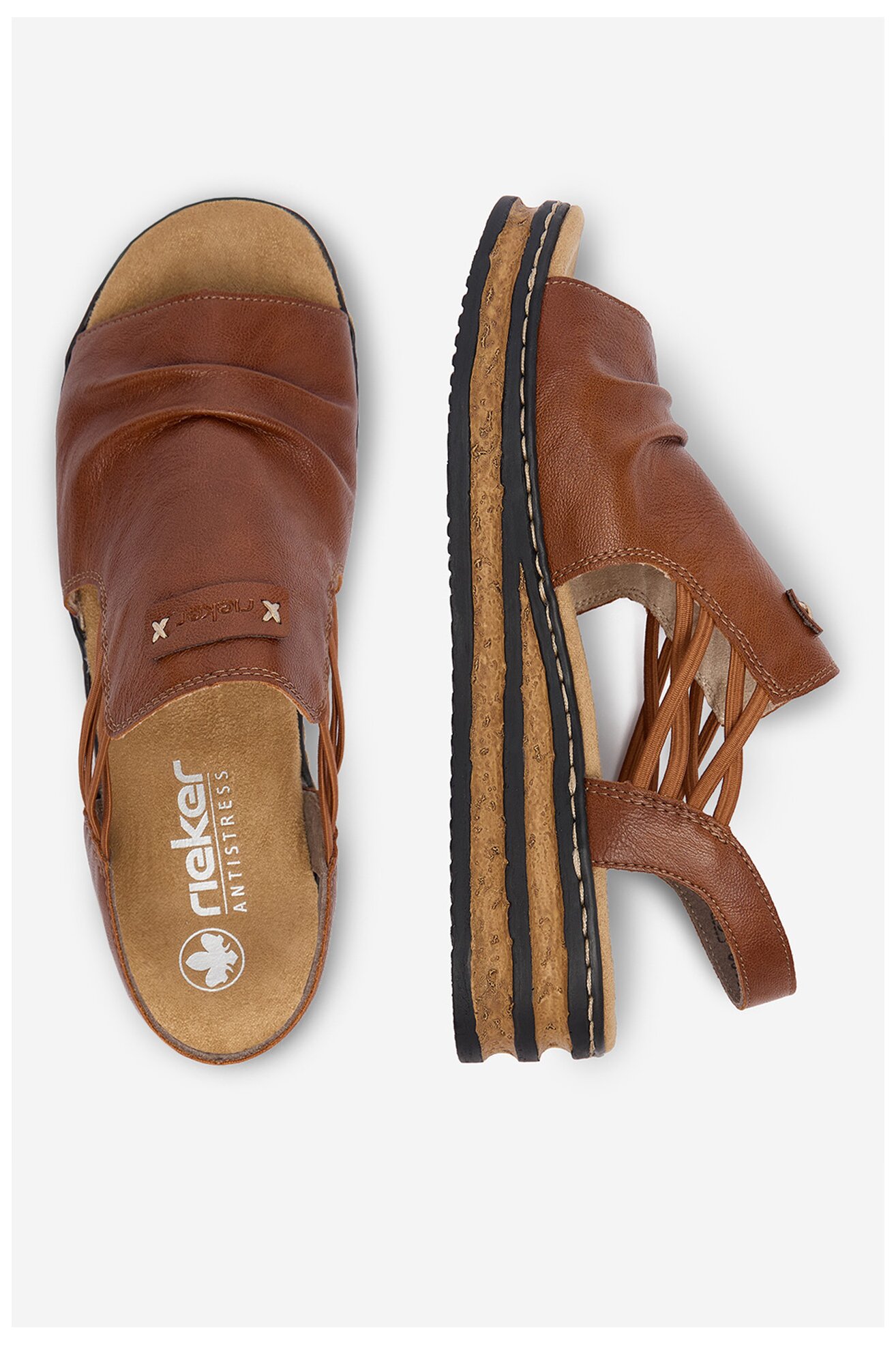 Sandały Rieker CEO-62962-22 Brązowy