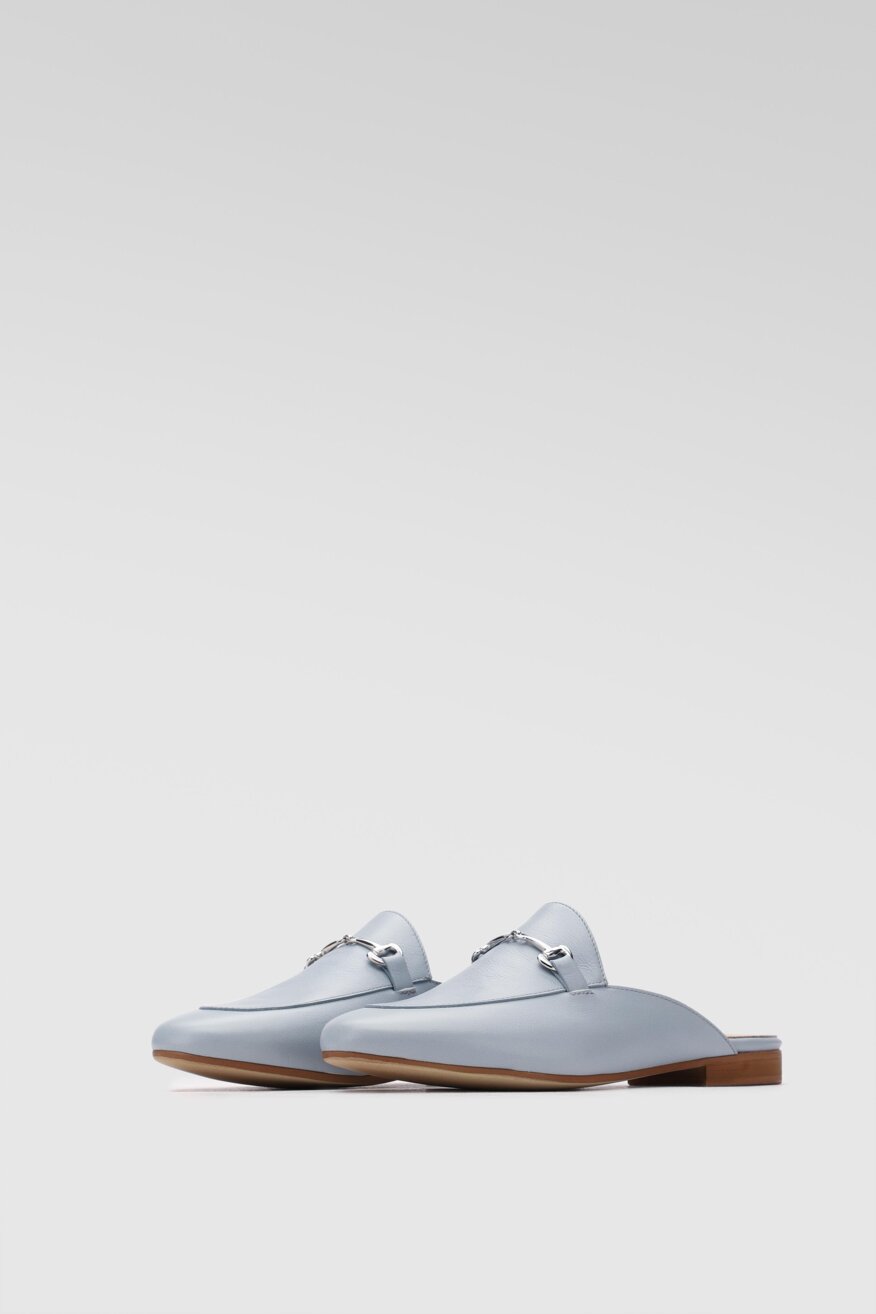 Gino Rossi - Skórzane klapki mule - 5903698369792