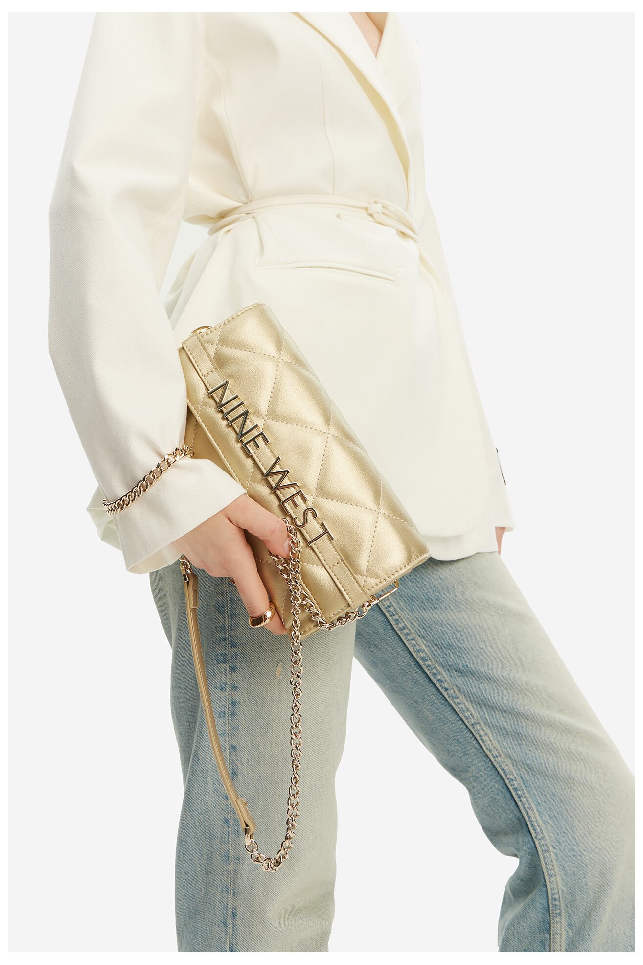 Kézitáska NINE WEST GLAR2 ARANY