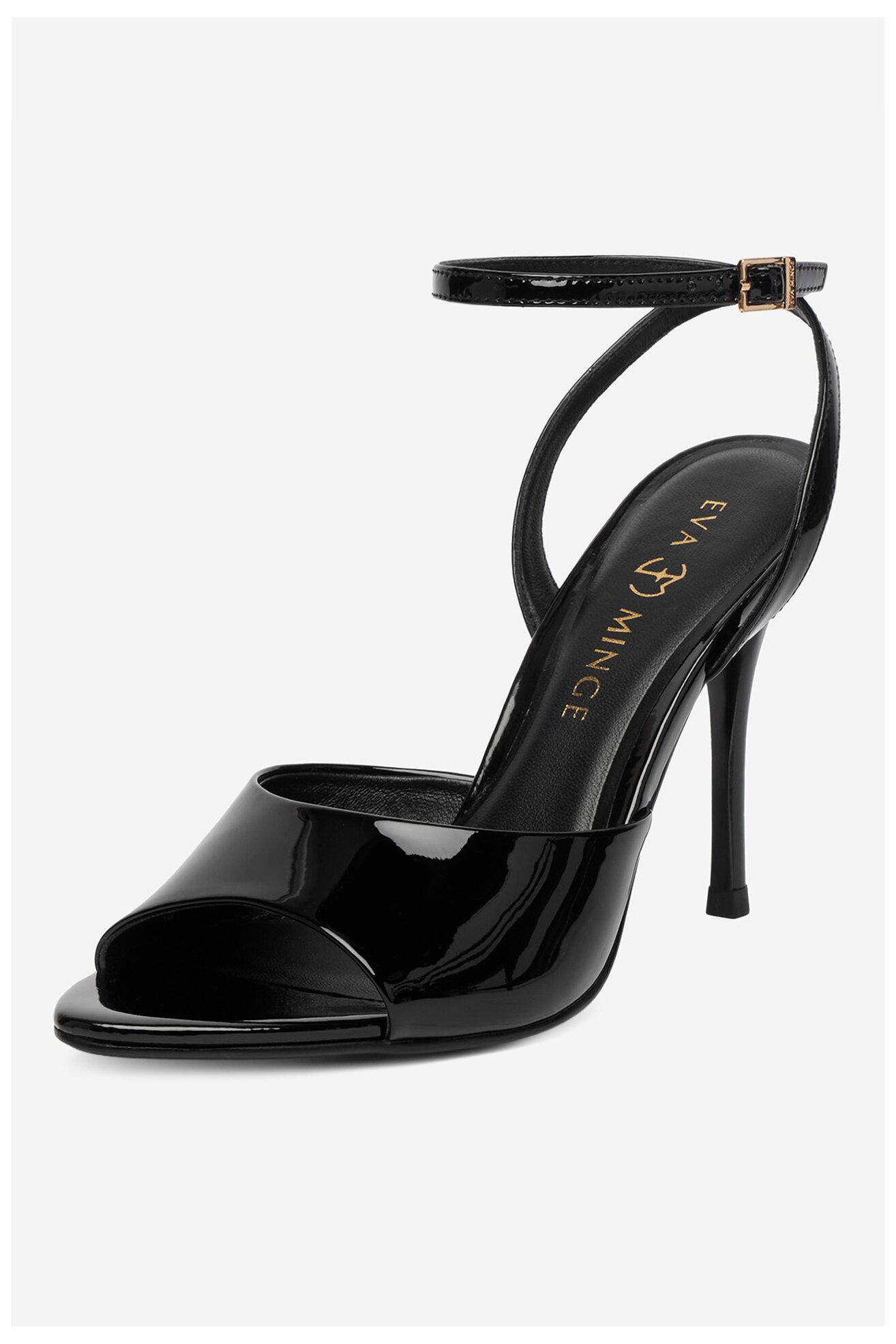 Sandały EVA MINGE EO-FLORA-LT1605-6 Czarny