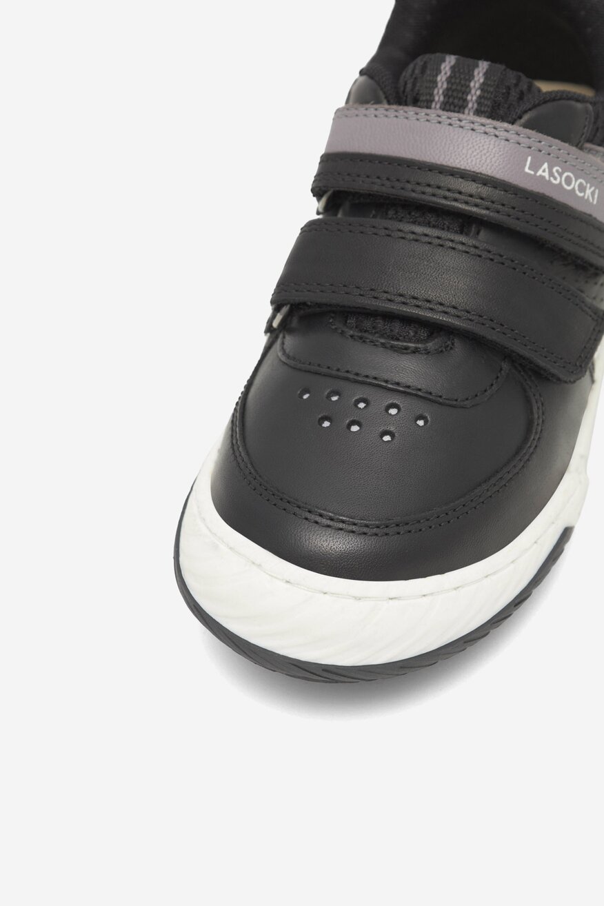 Lasocki Kids - Sneakersy skórzane na rzepy - 5905588287674