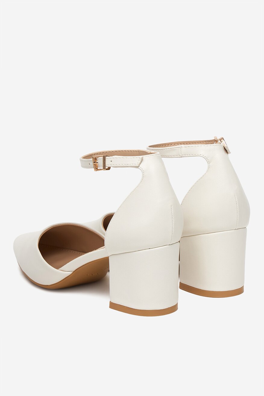 
                Pantofi cu toc Jenny ALB - 5906751556528