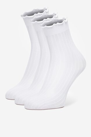 Шкарпетка NINE WEST CEO_AS_NW_01_Z_AW25 (3-PACK) БІЛИЙ
