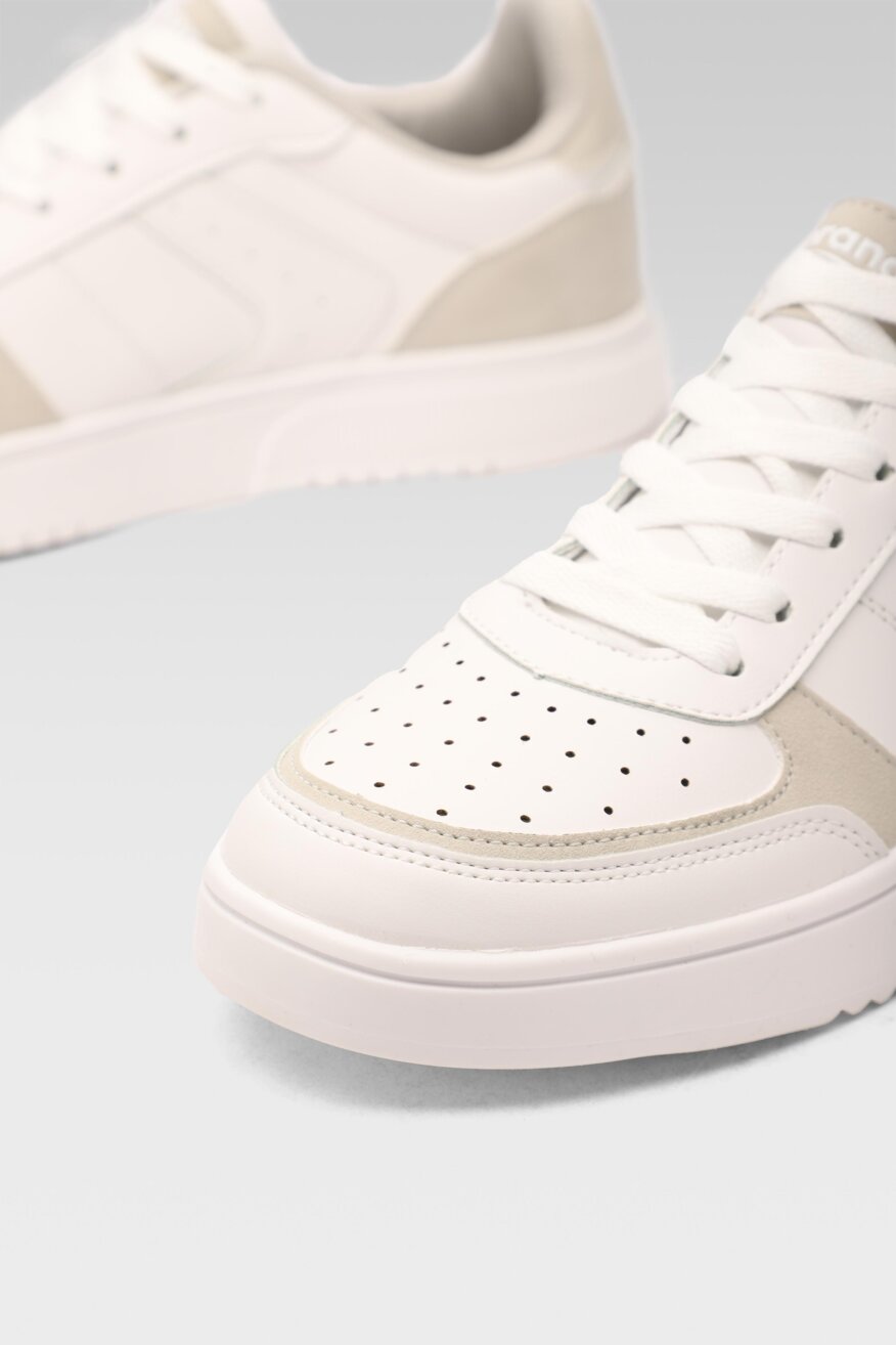 
                Sprandi - Obuwie sportowe pastelowe białe - 5903698395272