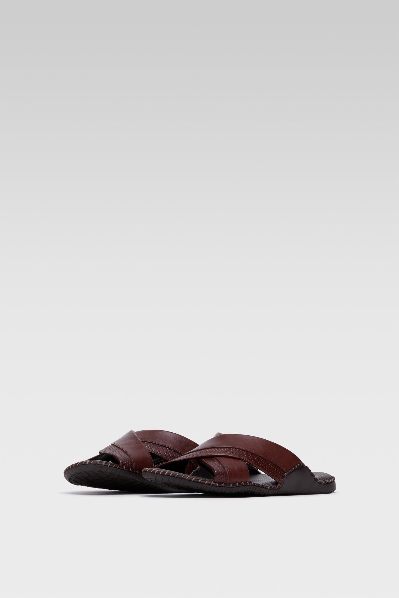 Klapki Lasocki for men 1855 Brązowy ciemny