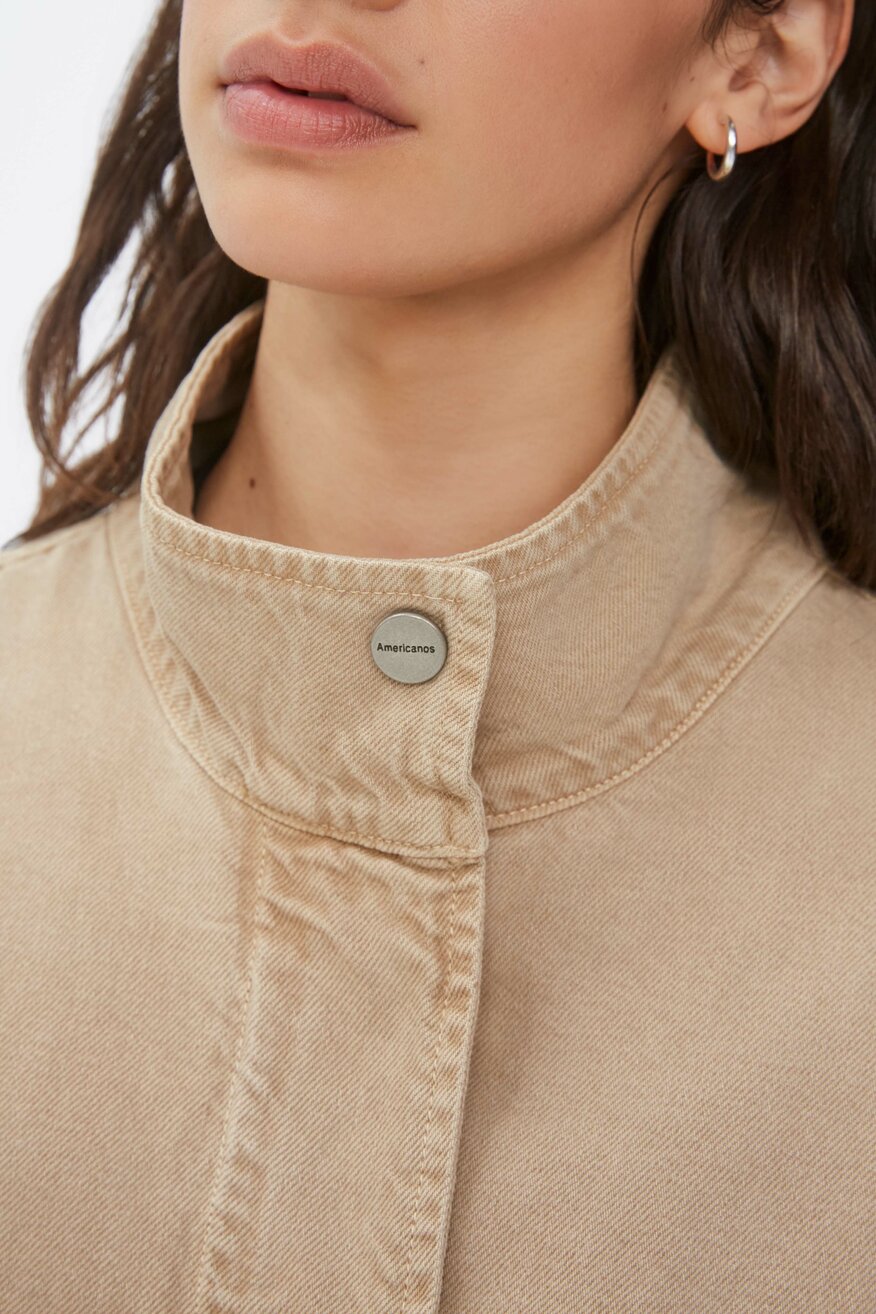 
                Americanos - Kurtka jeansowa beżowa - 2230021004185