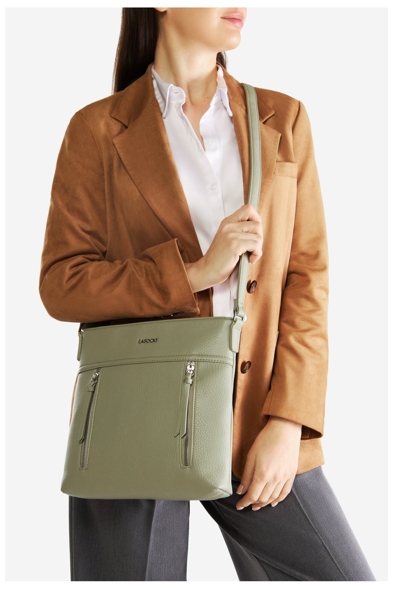 Geantă de mână Lasocki LSK-L-004-07 VERDE