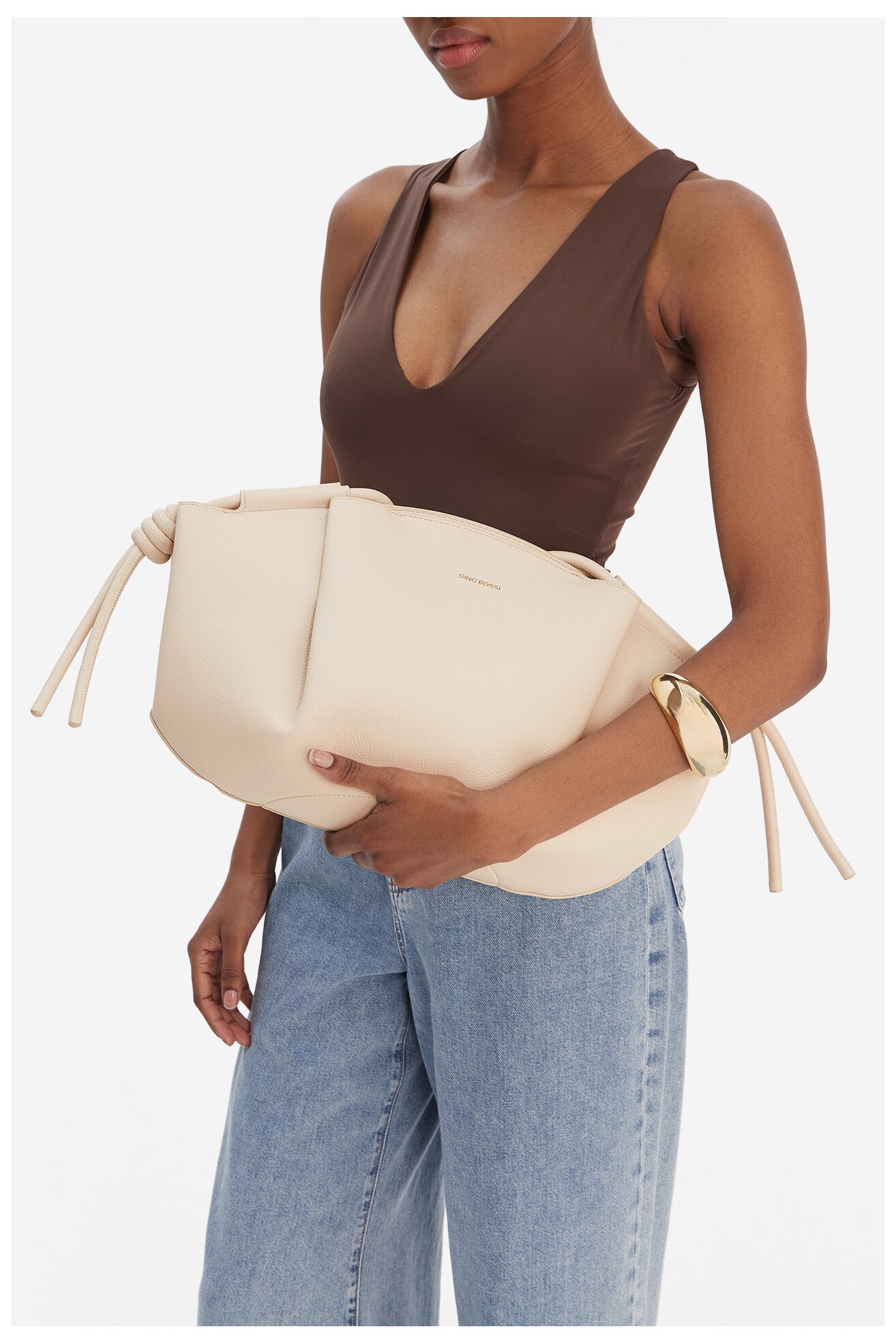 Дамска чанта Gino Rossi RC-19683 СВЕТЛОБЕЖОВ