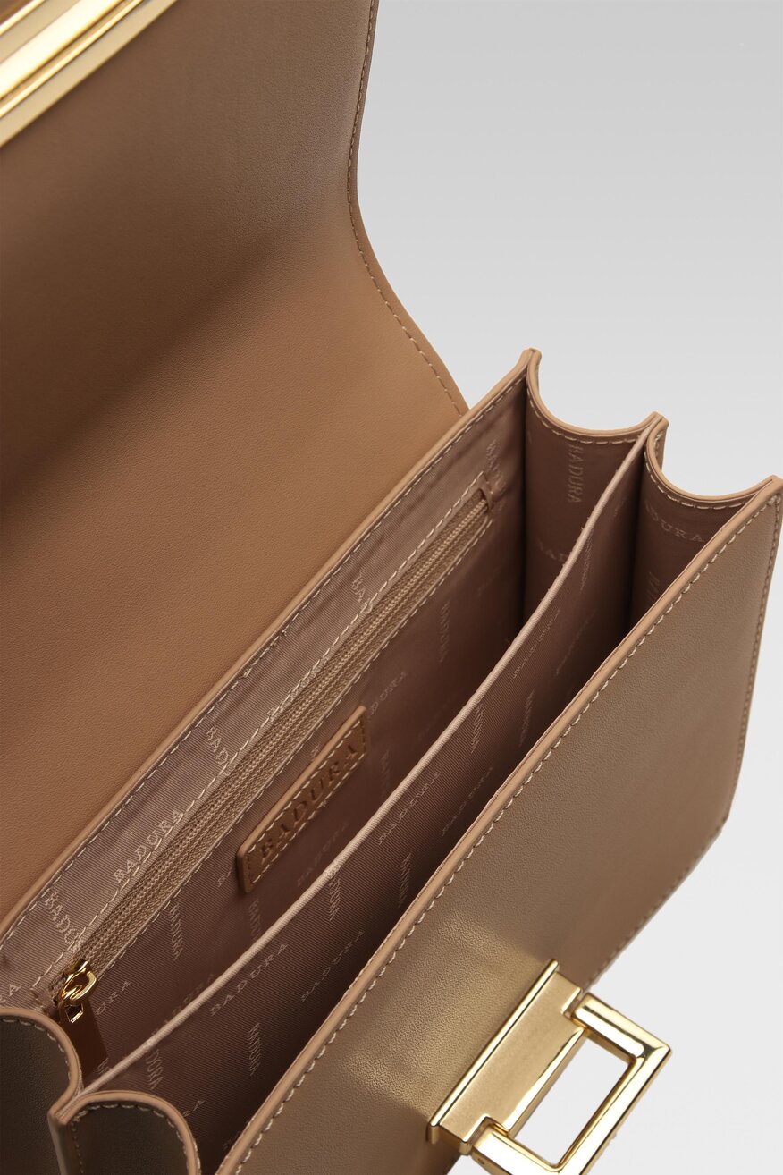 
                Badura - Torebka skórzana pastelowa - 5904862659565