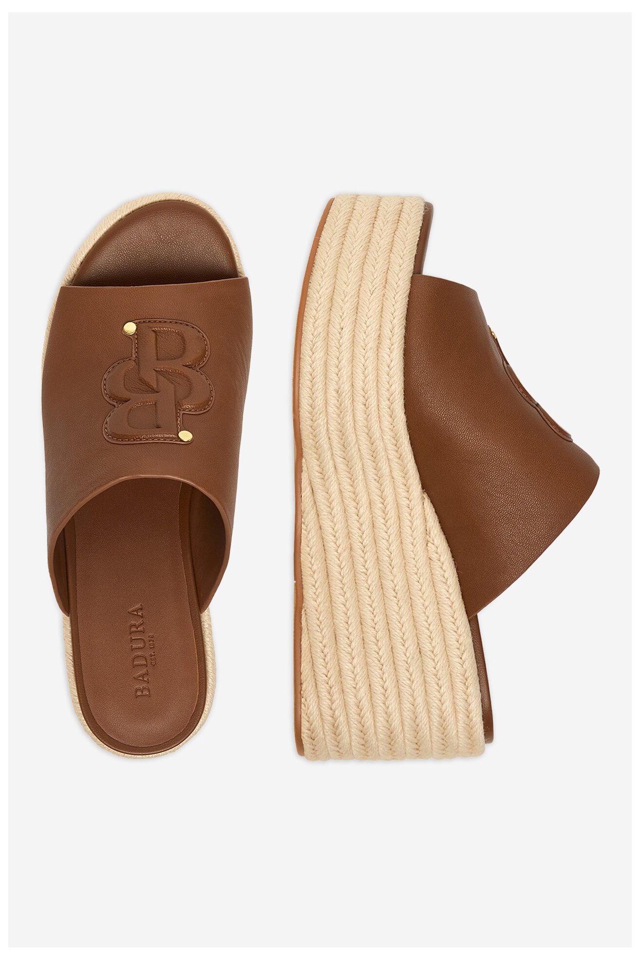 Klapki Badura EO-AMINA-LT0228-26-801 Camel