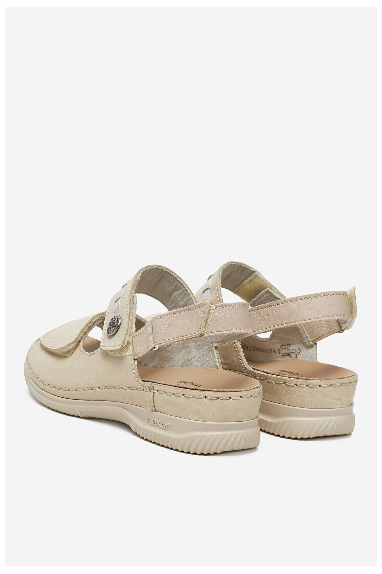 Sandały Rieker V7473-61 Beżowy jasny