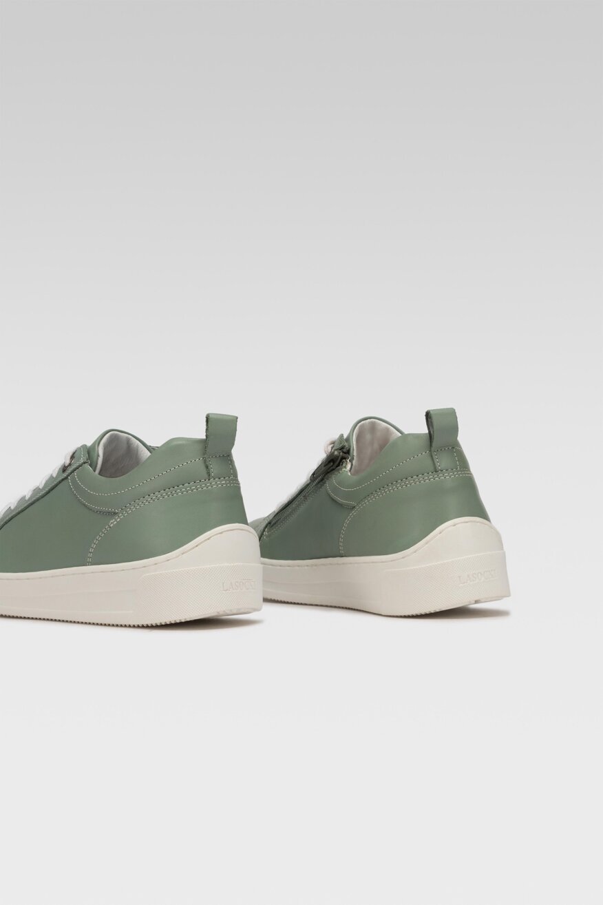 
                Lasocki Young - Skórzane sneakersy zielone - 5903698366661