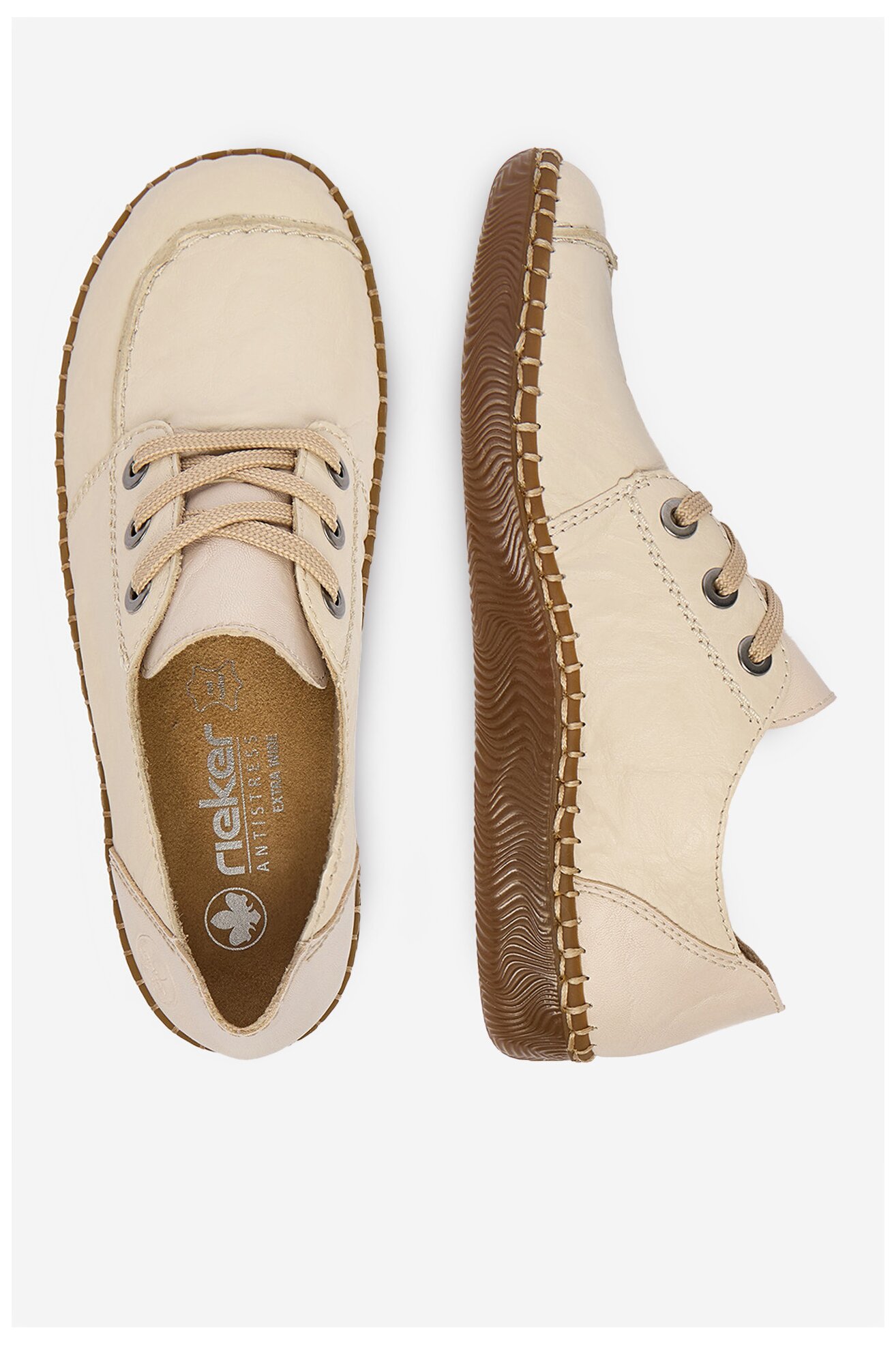 Половинки обувки Rieker CEO-N2402-60 СВЕТЛОБЕЖОВ