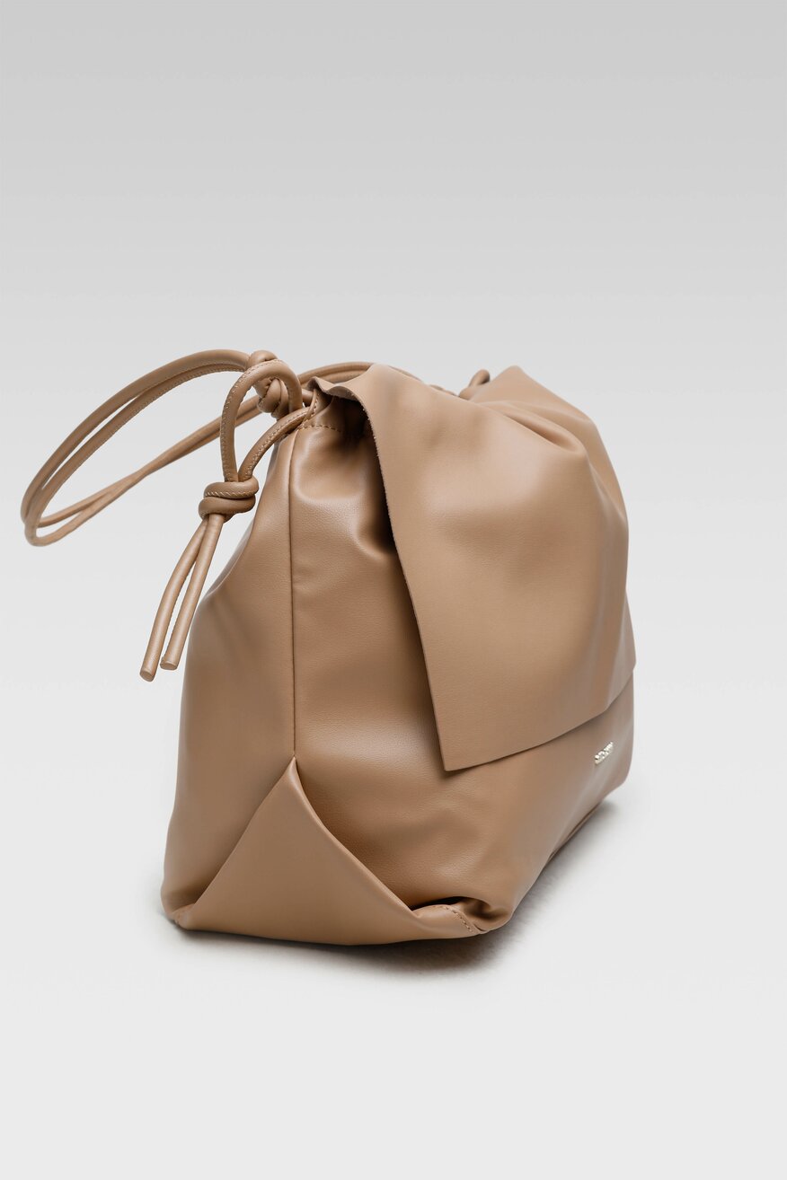 Gino Rossi - Torebka skórzana beżowa - 5904248531034