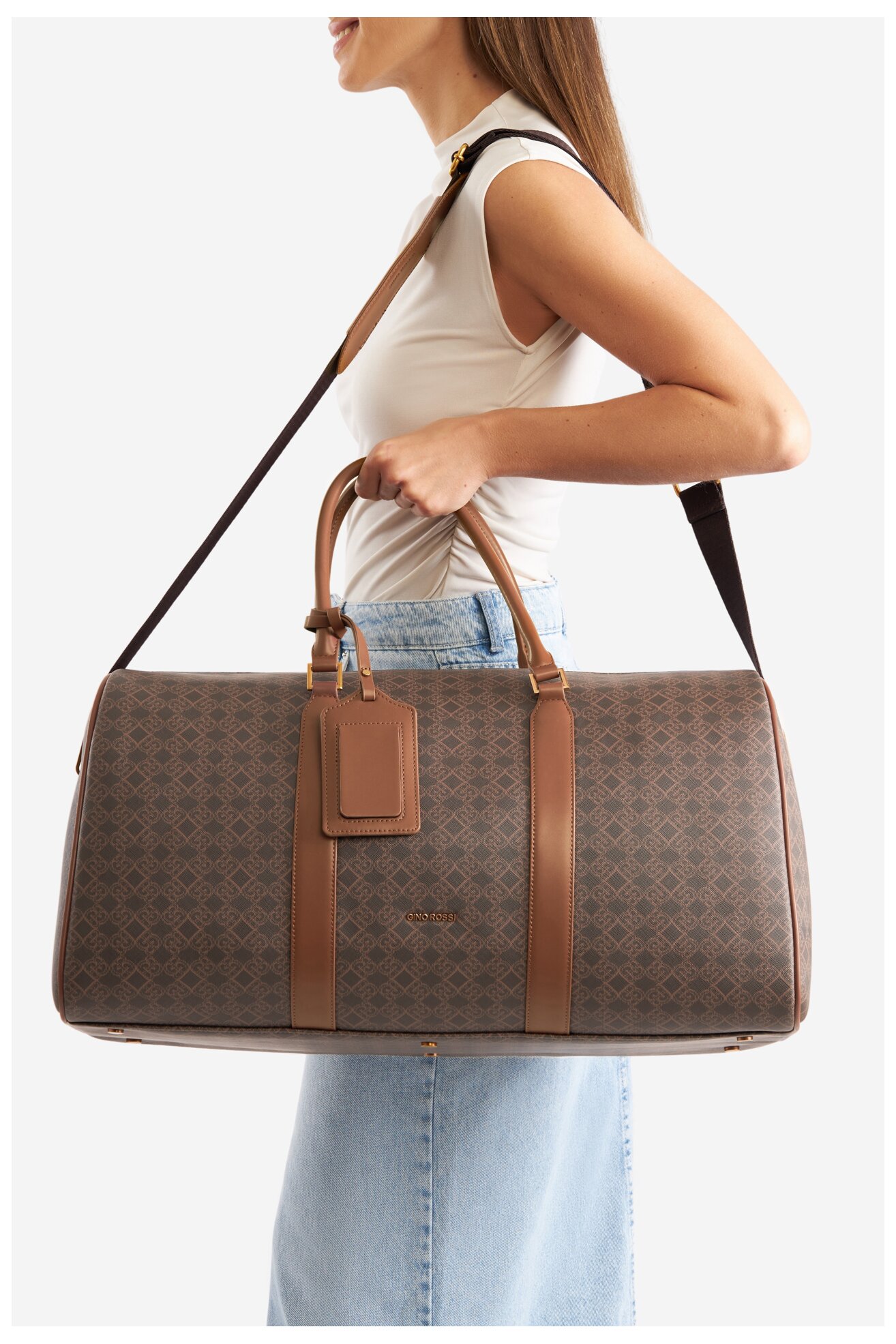 Torebka Gino Rossi D2 TRAV Brązowy