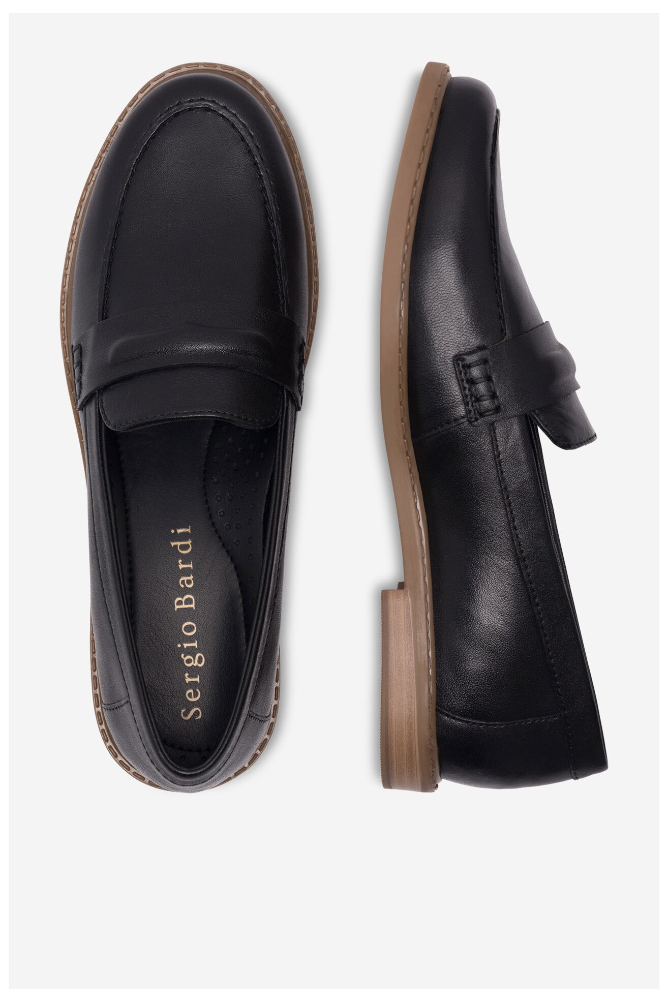 Mokasíny Sergio Bardi WI32-D1070-02SB ČERNÁ