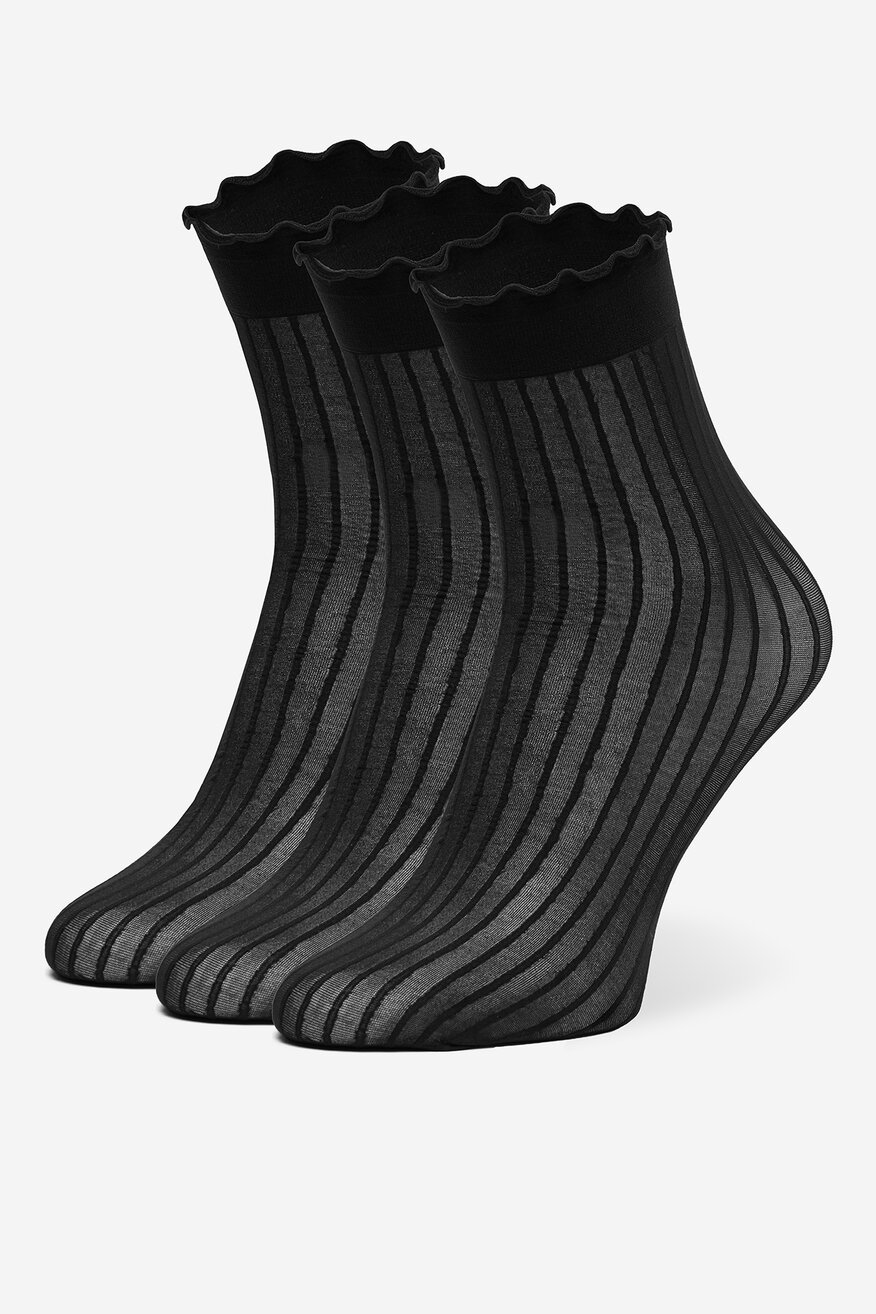 Čarape NINE WEST CRNA - 5906751382325