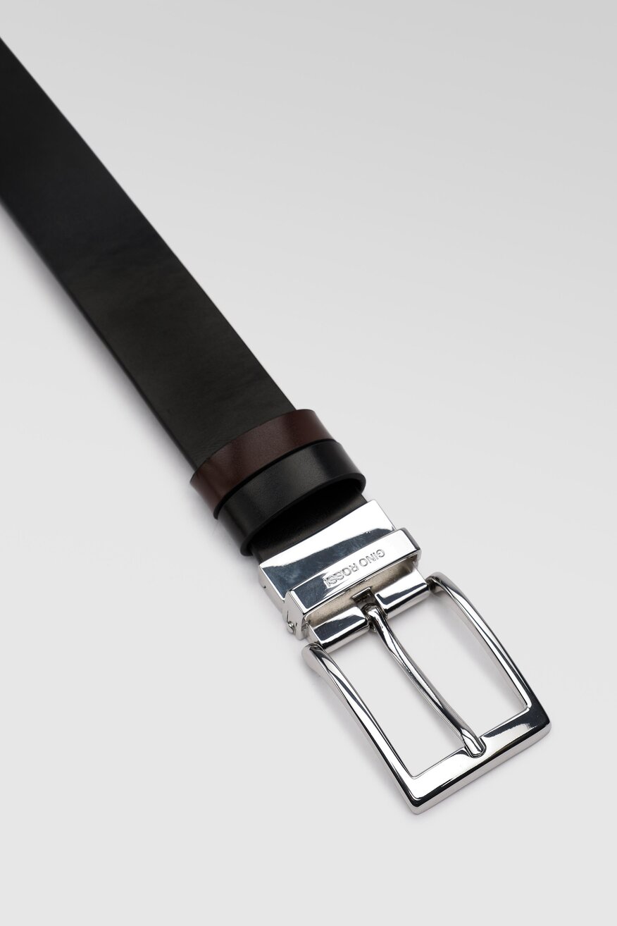 
                Gino Rossi - Pasek skórzany dwustronny - 5904248440091