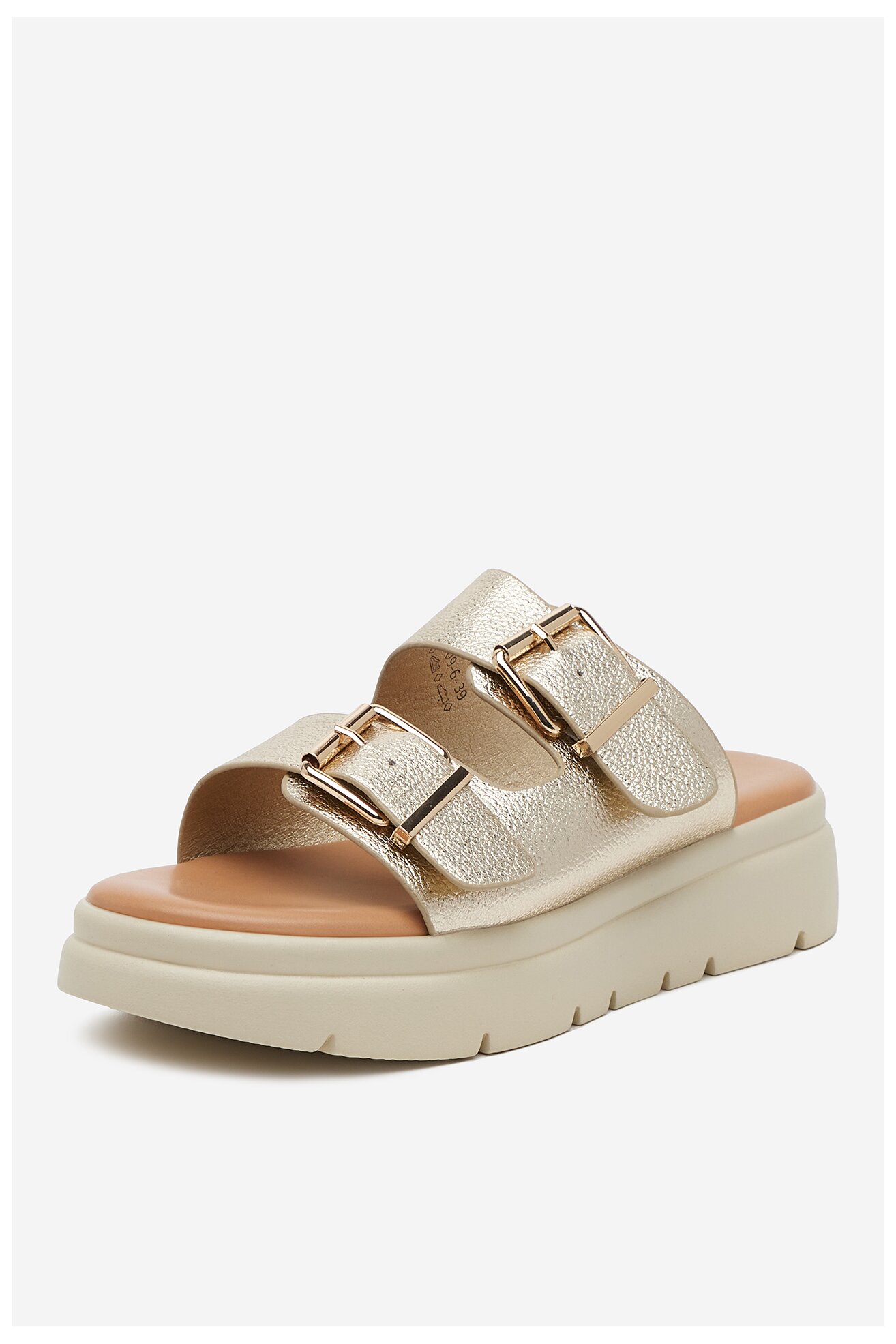 Klapki Clara Barson H3T9409-6 Złoty