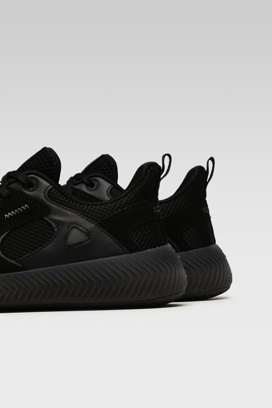 
                Sprandi - Obuwie sportowe czarne sznurowane - 5904248605889