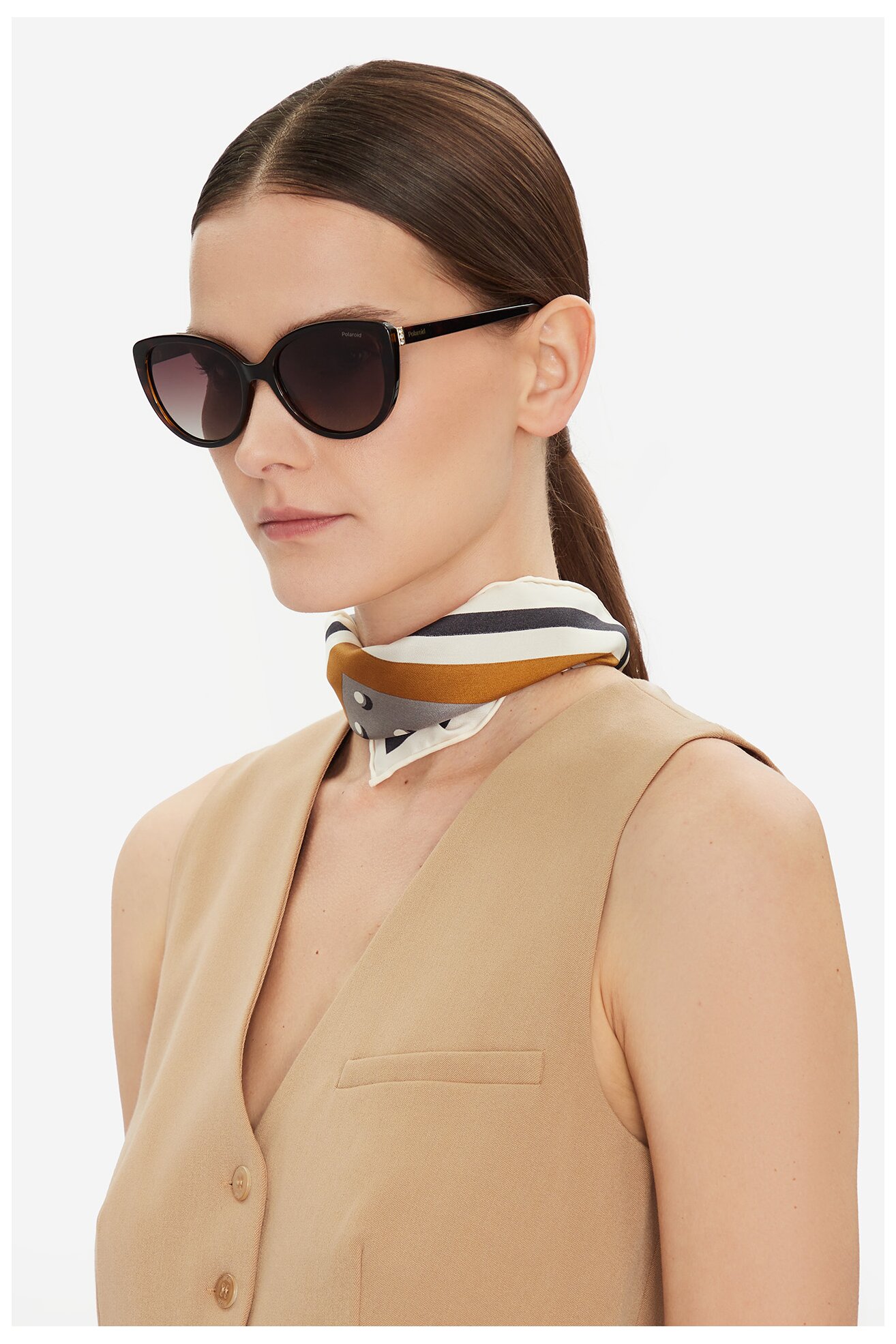 Okulary damskie Polaroid PLD4176/S/X Brązowy