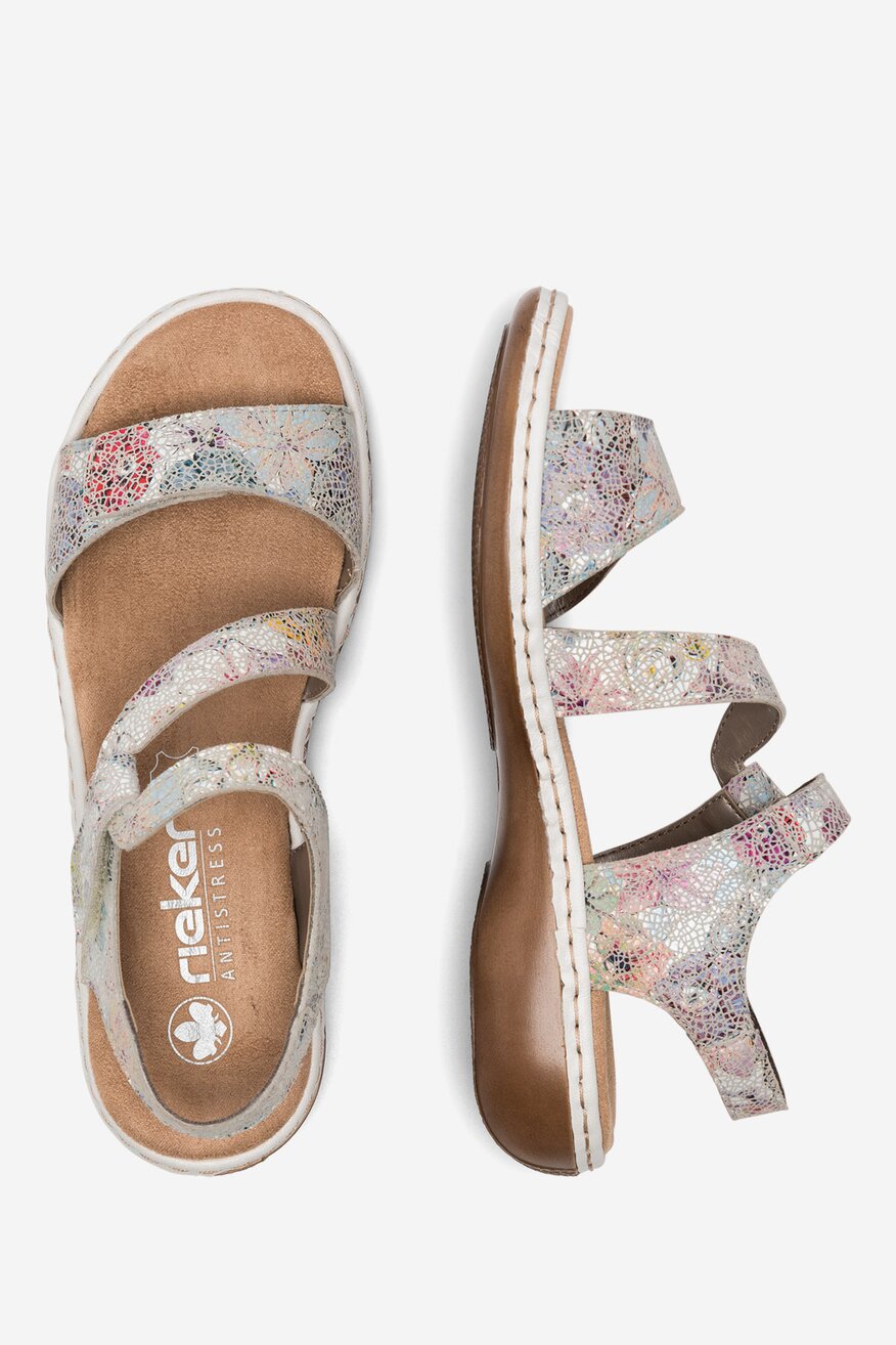 Rieker - Sandały zamszowe - 2230056236384