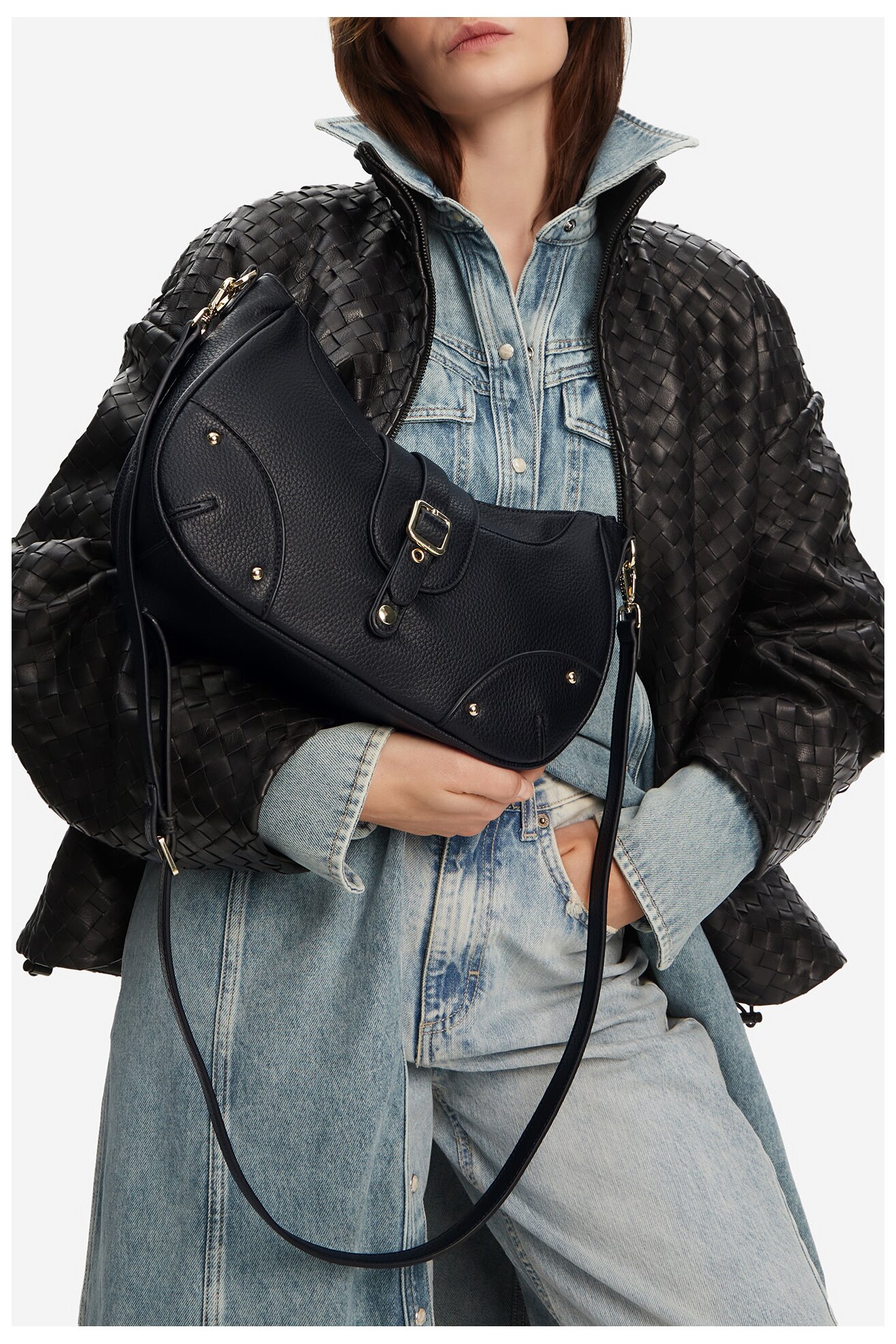 Kézitáska Lasocki C-LSK-M-001-08 FEKETE