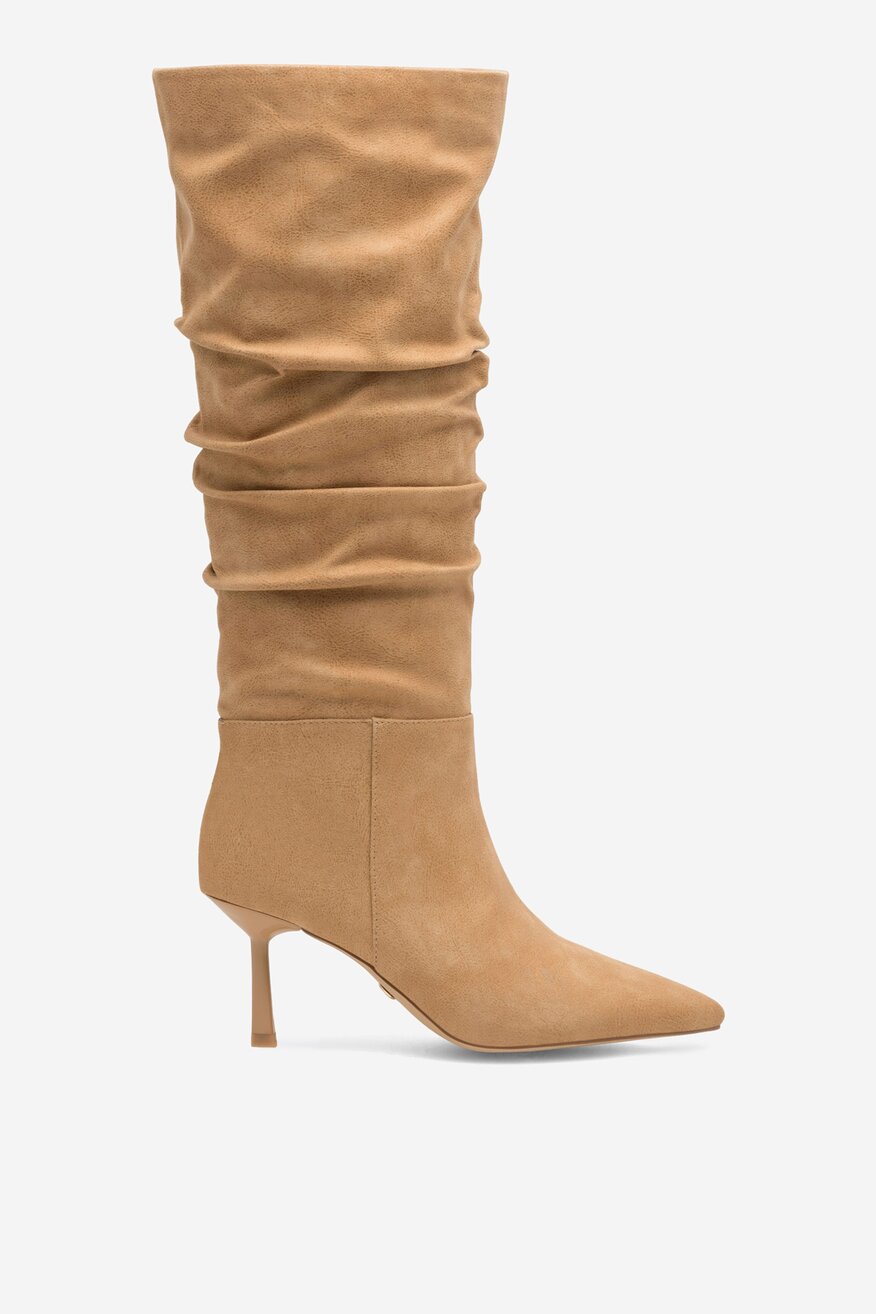 Kozačky NINE WEST BÉŽOVÁ - 5905588147350