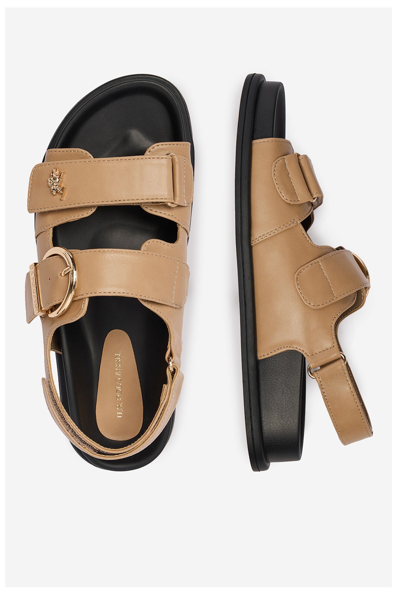 Sandały U.S. POLO ASSN. EO-EDITH001W/6Y1 Beżowy