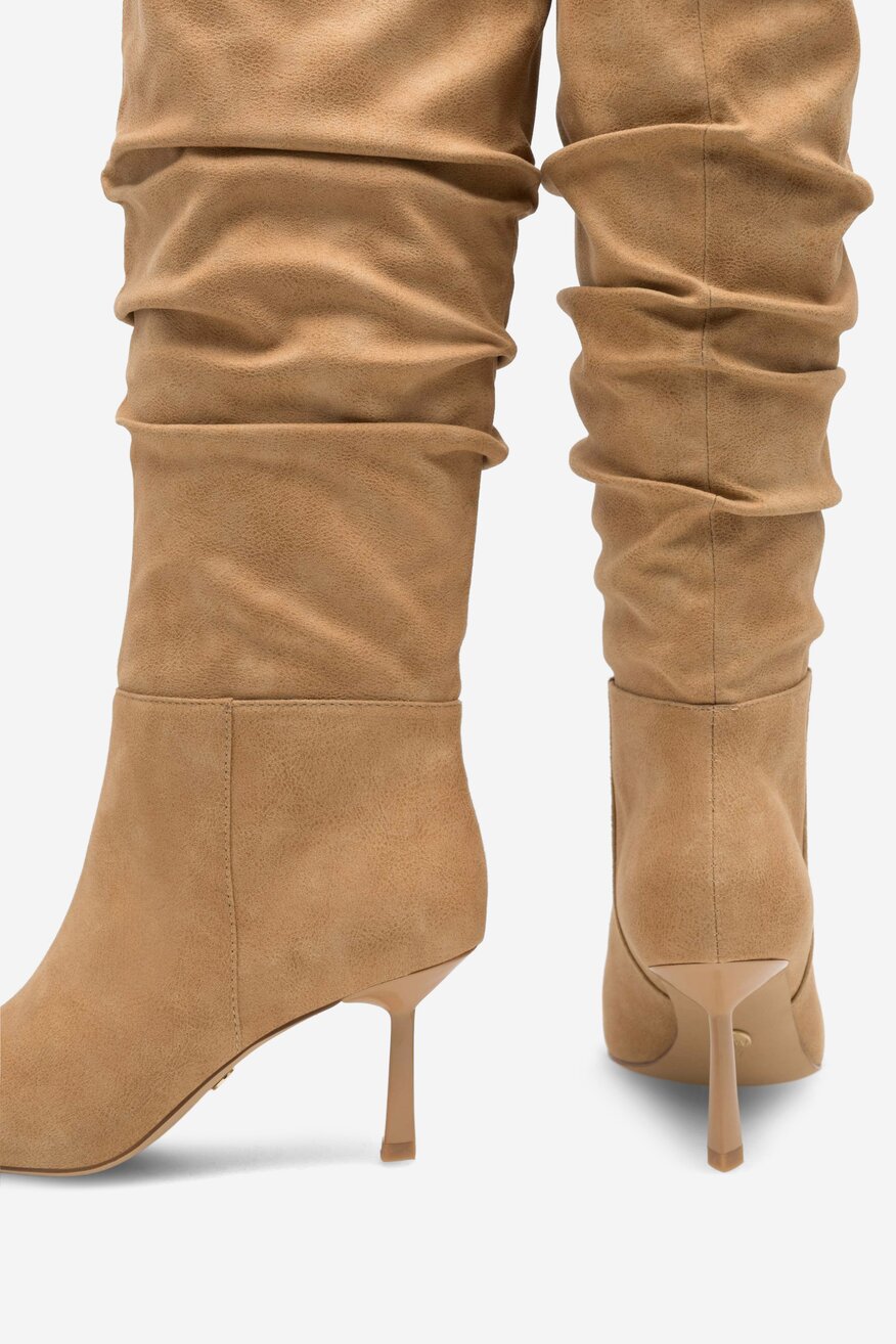 Kozačky NINE WEST BÉŽOVÁ - 5905588147350