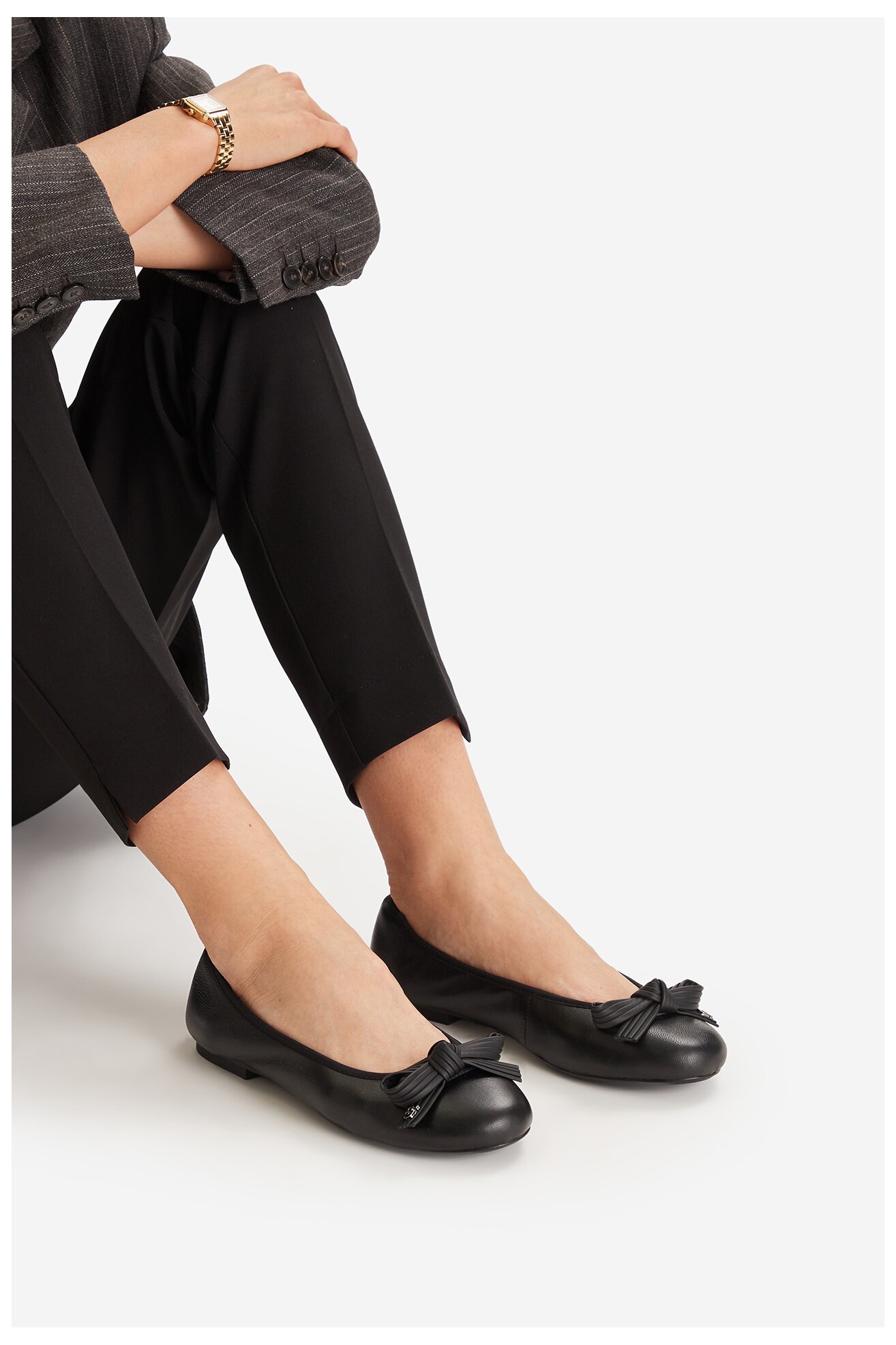 Baleriny Gino Rossi COZY-HS001-1-2 FEKETE