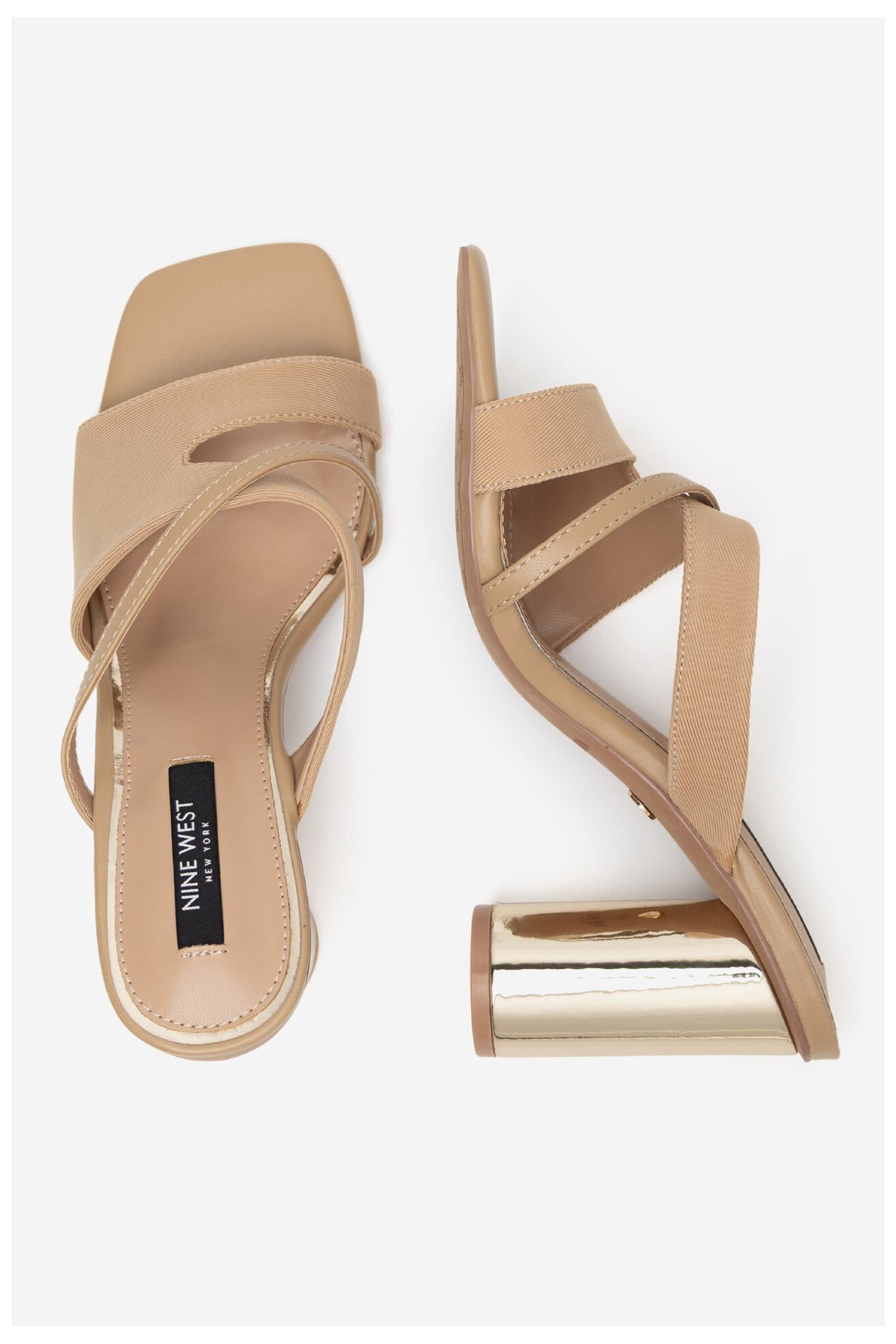 Șlapi NINE WEST WSS21562-01 BEJ