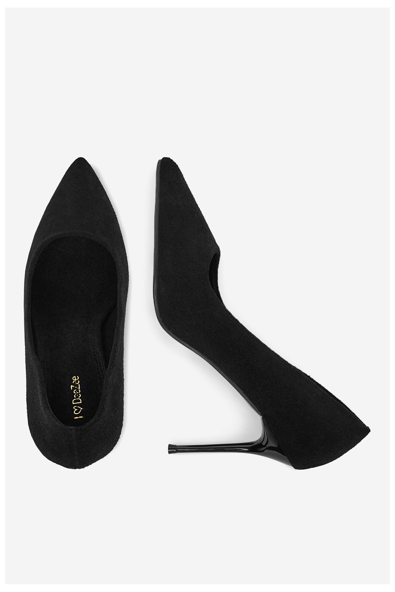 Pantofi cu toc DeeZee KX2306213 NEGRU