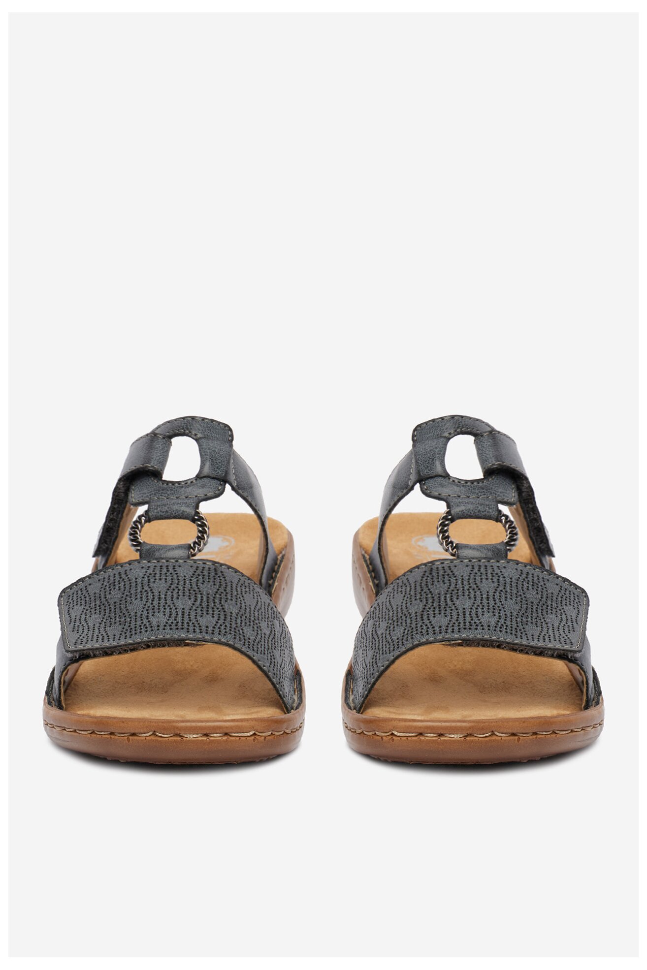 Klapki Rieker CEO-60885-12 Jeansowy