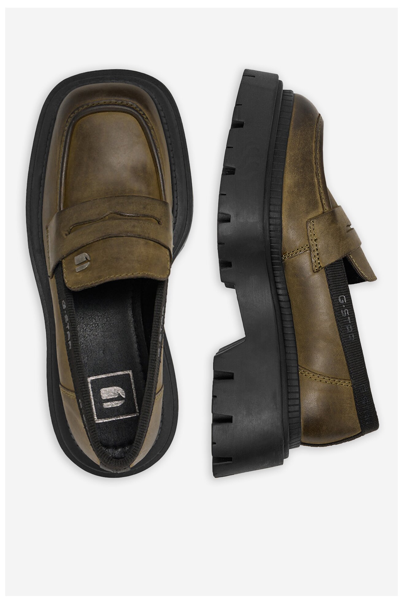 Mokasyn G-STAR RAW CEO-WI34-JOSIA-04 Oliwkowy