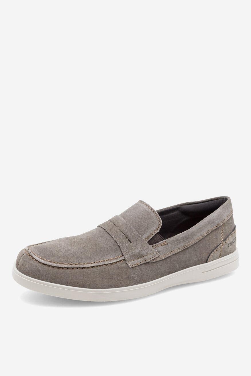 
                Rieker - Loafersy zamszowe - 2230056266336