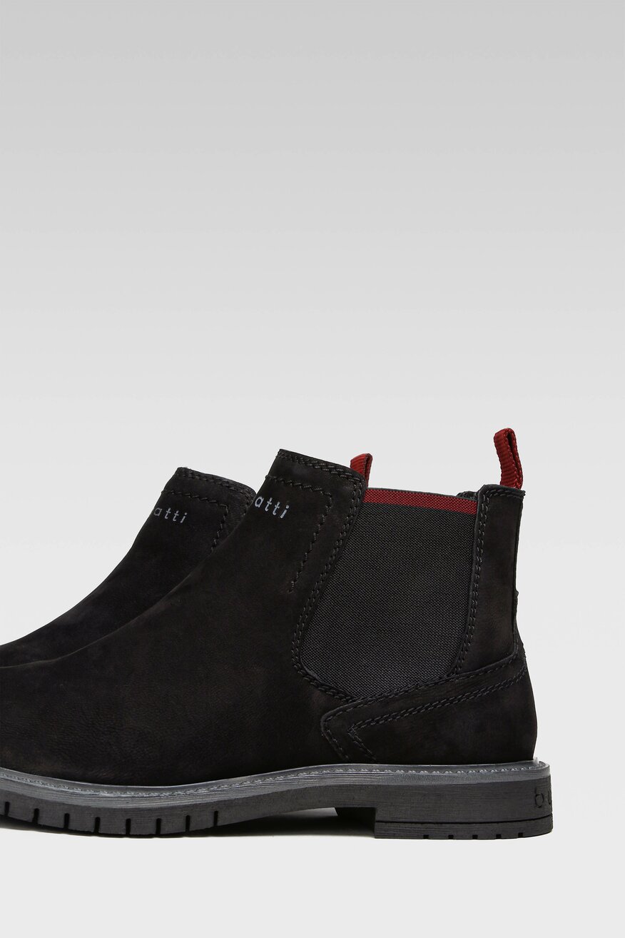 
                Bugatti - Skórzane botki czarne - 5904248899752