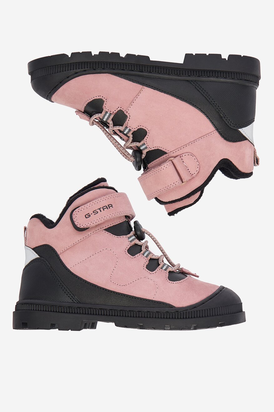 G-STAR RAW - Skórzane trzewiki na rzep - 5906751329115