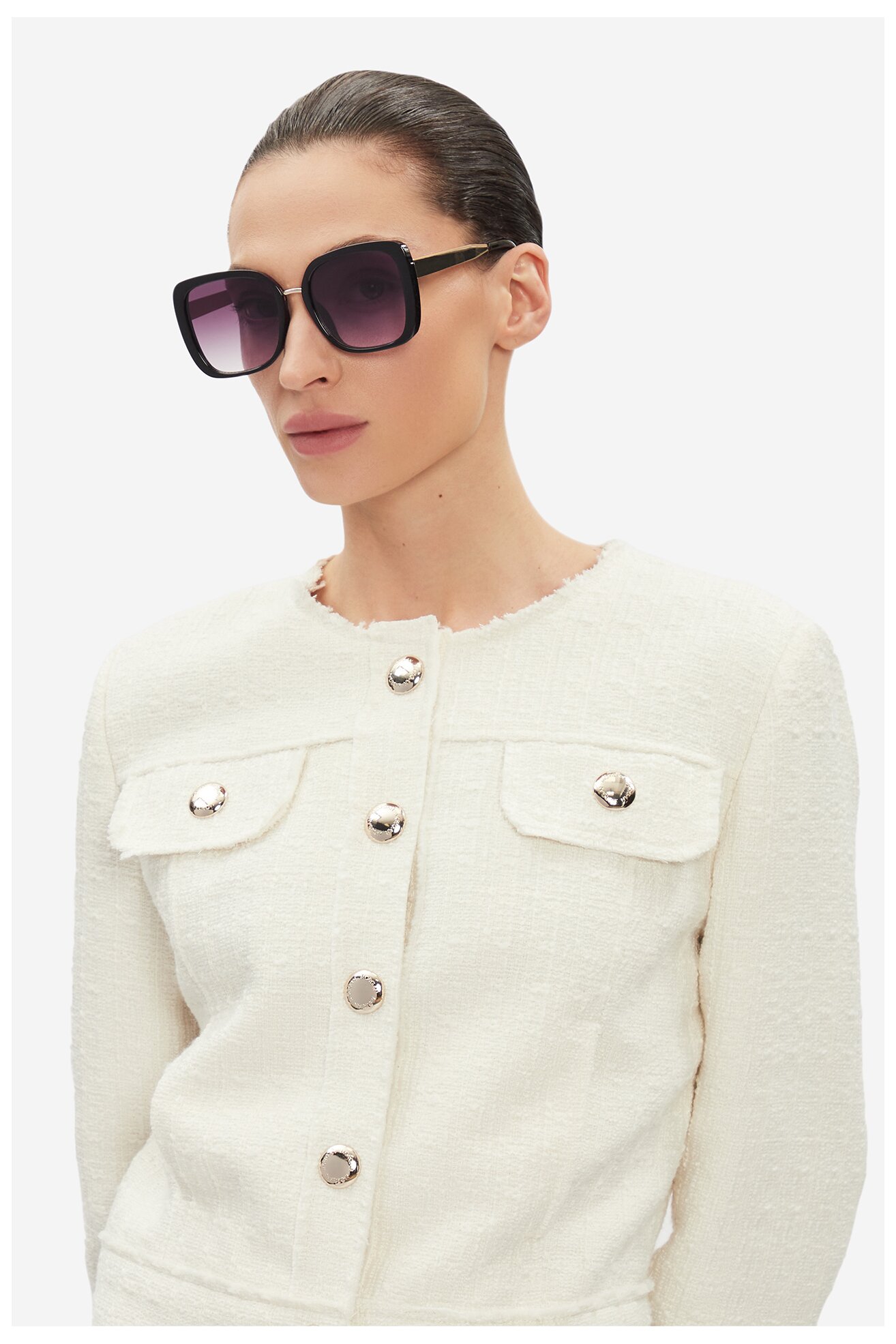 Ženske sunčane naočare Jenny 4WF-025-SS25 CRNA