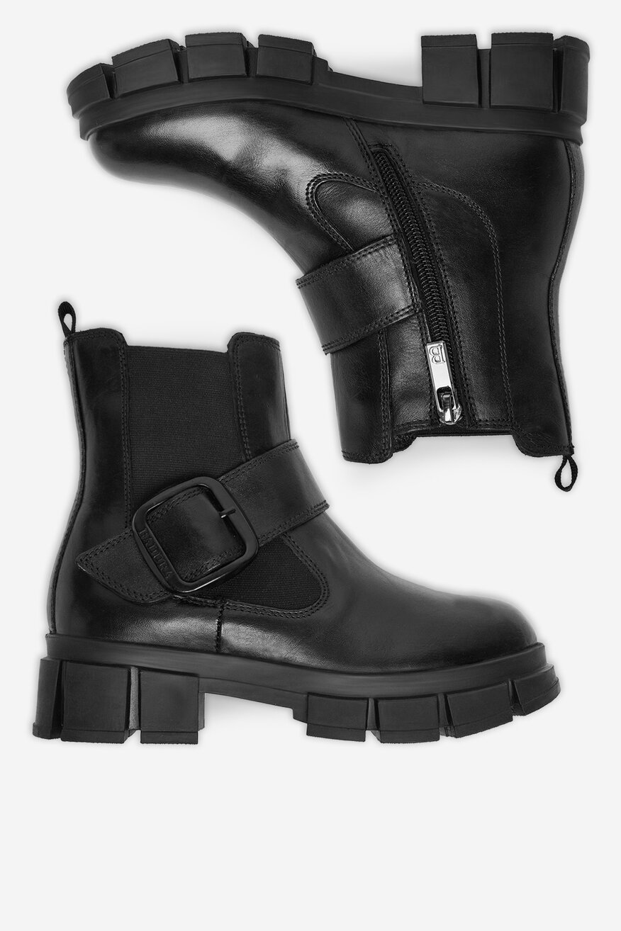Badura - Botki skórzane ocieplane - 5906751293720