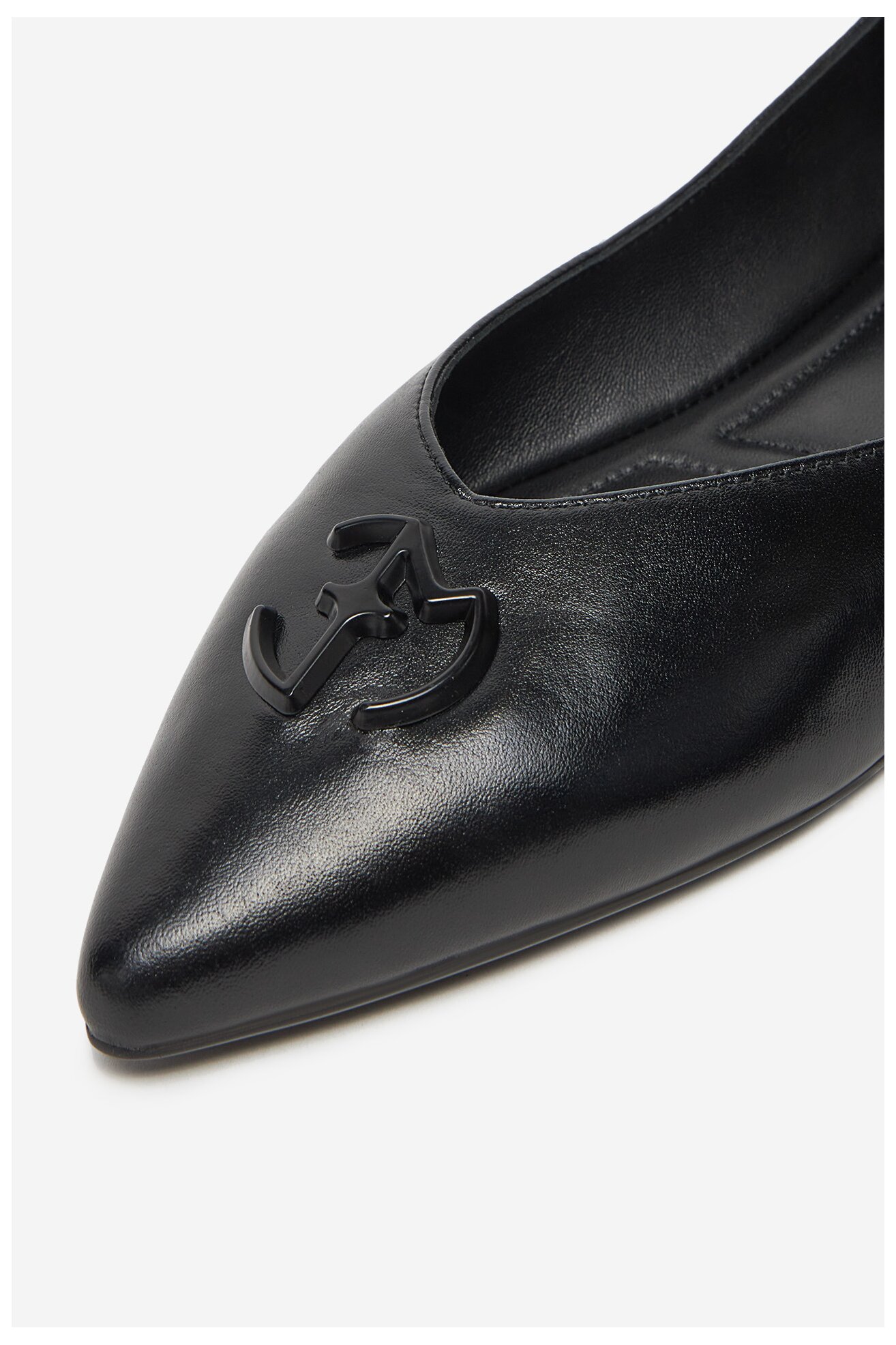 Baleríny EVA MINGE LEILA-SLT14086-1 ČERNÁ