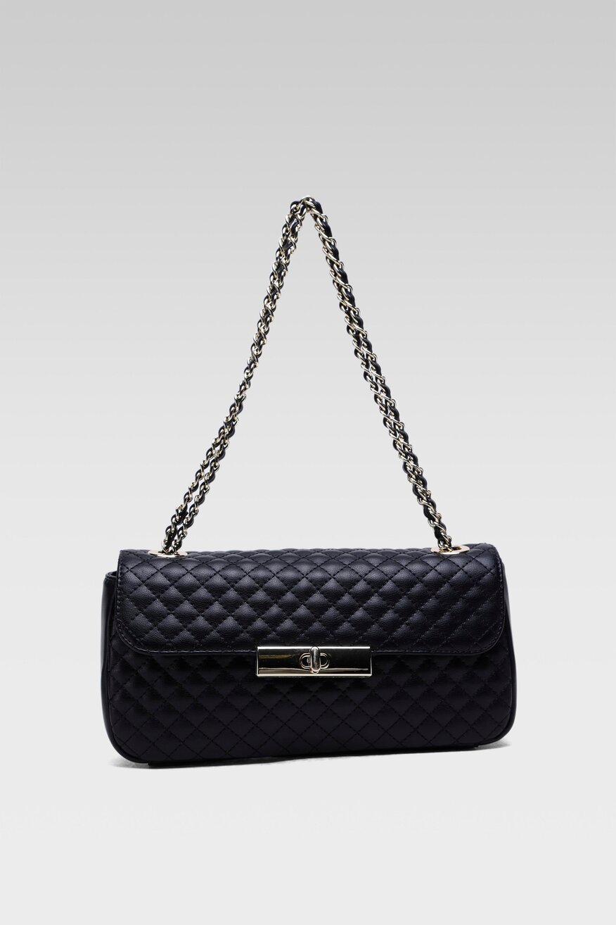 
                Badura - Torebka mała skórzana pikowana - 5904248534028