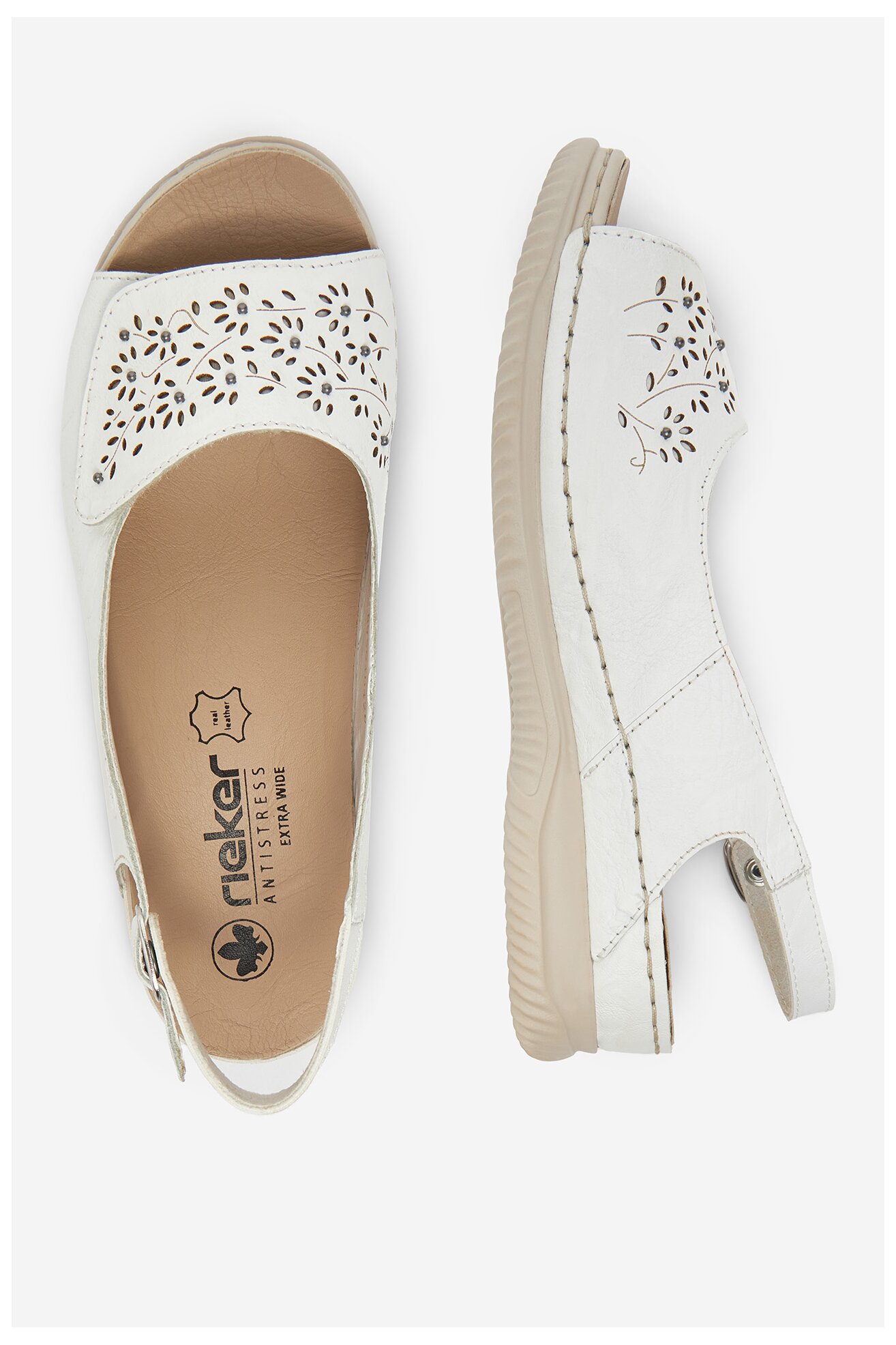 Szandál Rieker V7450-80 FEHÉR