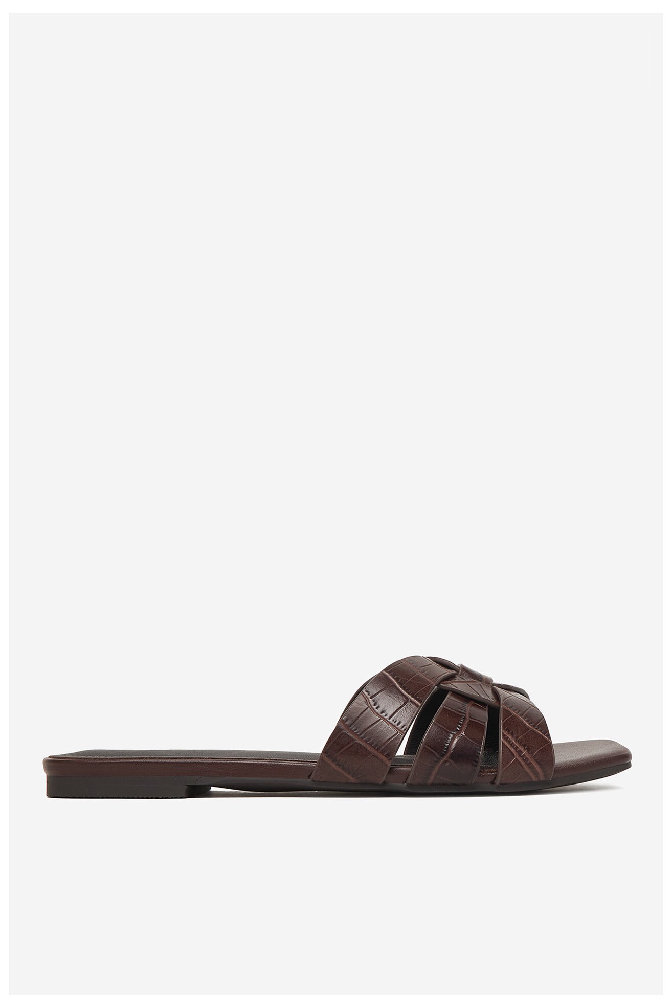 Klapki Gino Rossi C-WS1190-01 Brązowy