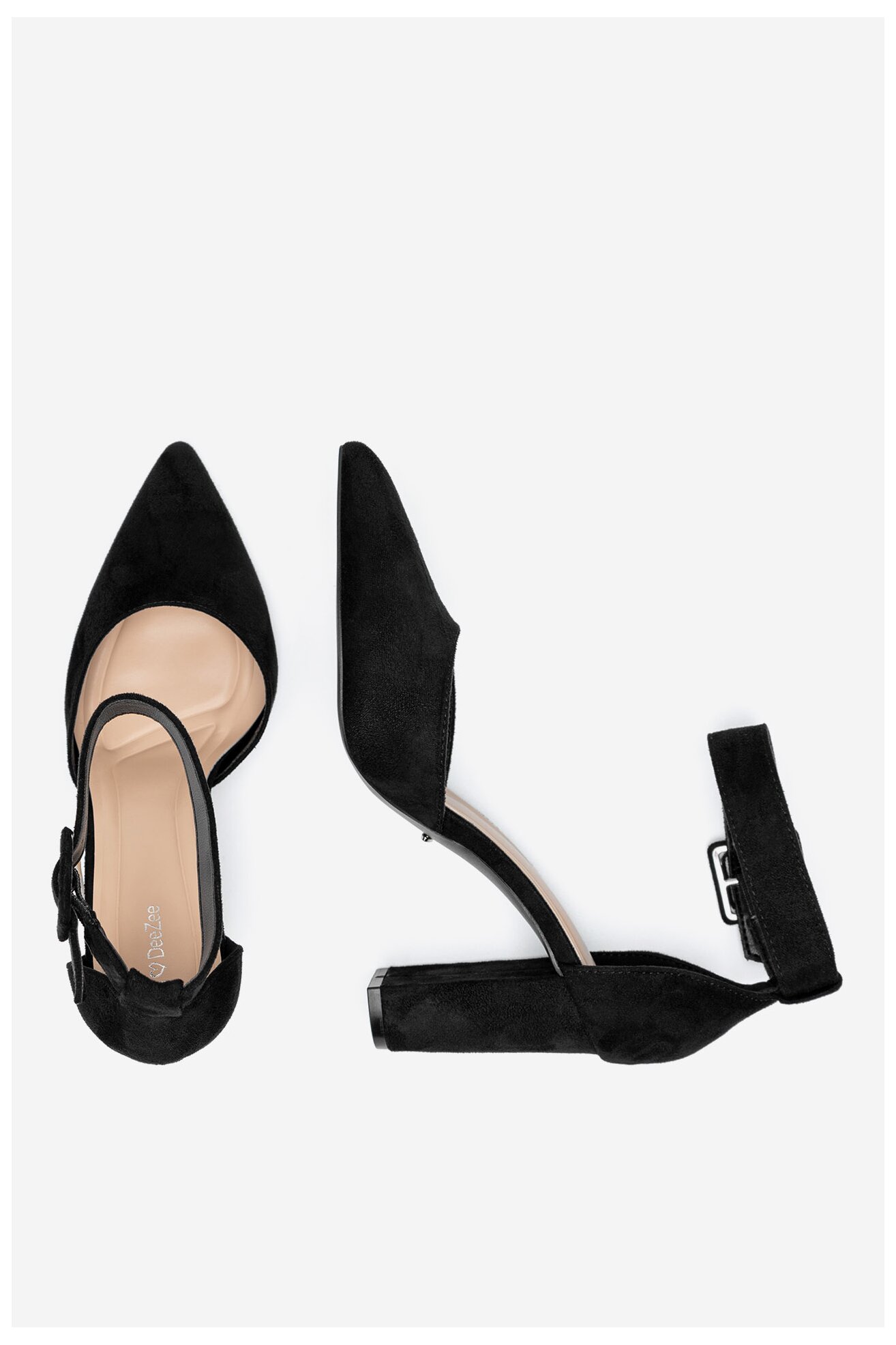 Lodičky DeeZee LH230312-5 ČERNÁ